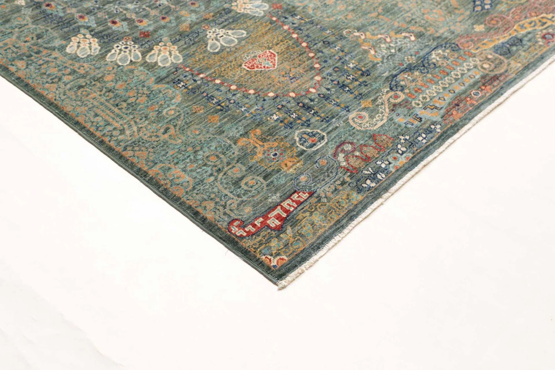 orientteppich-samarkand-251-x-303-cm-schurwolle-handgeknupft-33 Samarkand Orientteppich aus Pakistan, 251 × 303 cm
