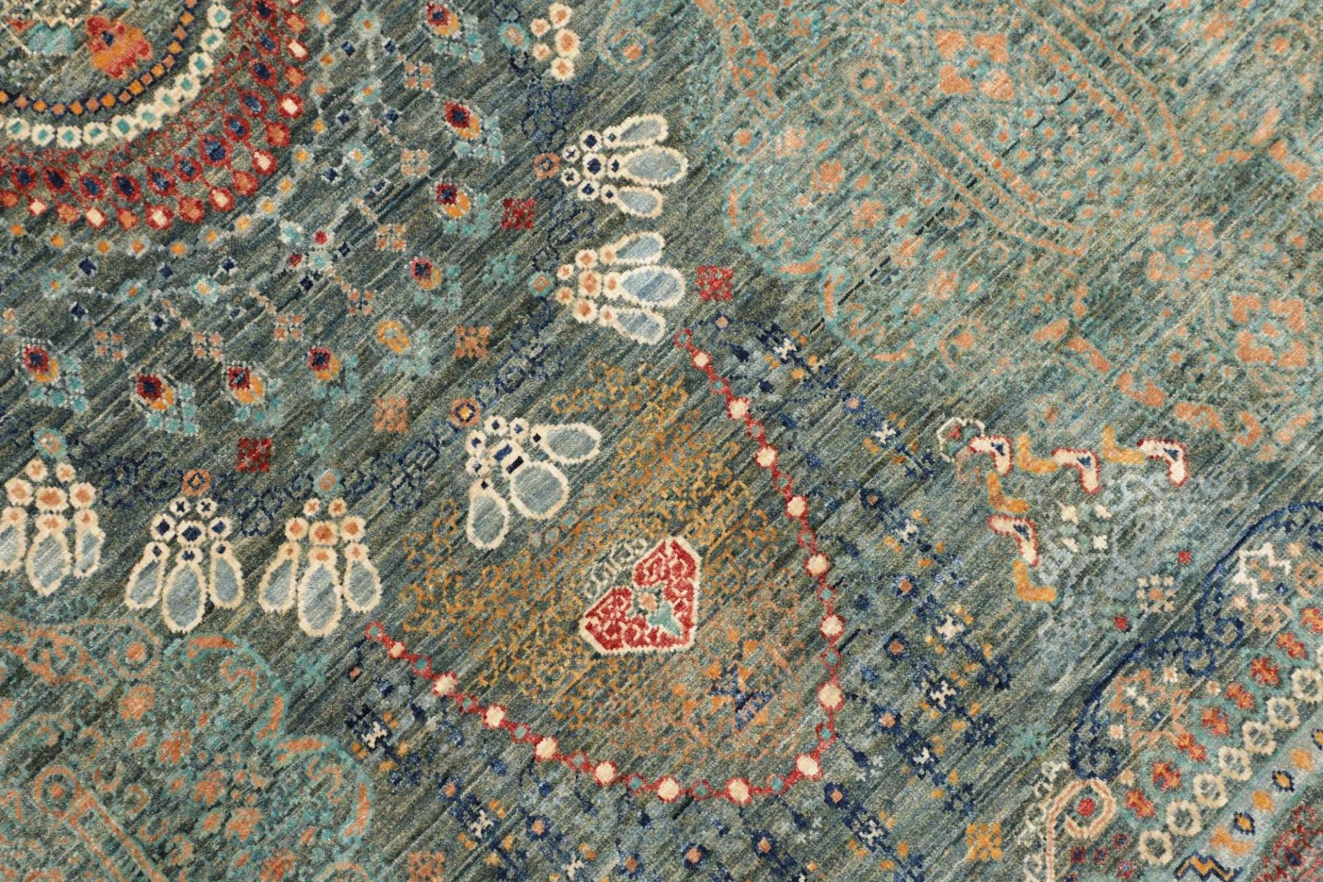 orientteppich-samarkand-251-x-303-cm-schurwolle-handgeknupft-37 Samarkand Orientteppich aus Pakistan, 251 × 303 cm