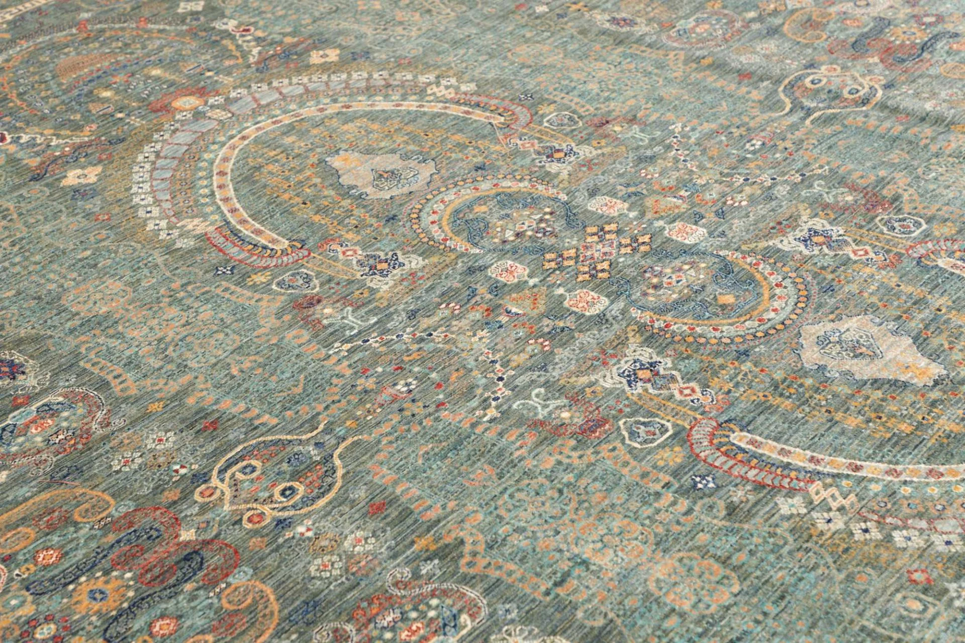 orientteppich-samarkand-251-x-303-cm-schurwolle-handgeknupft-42 Samarkand Orientteppich aus Pakistan, 251 × 303 cm