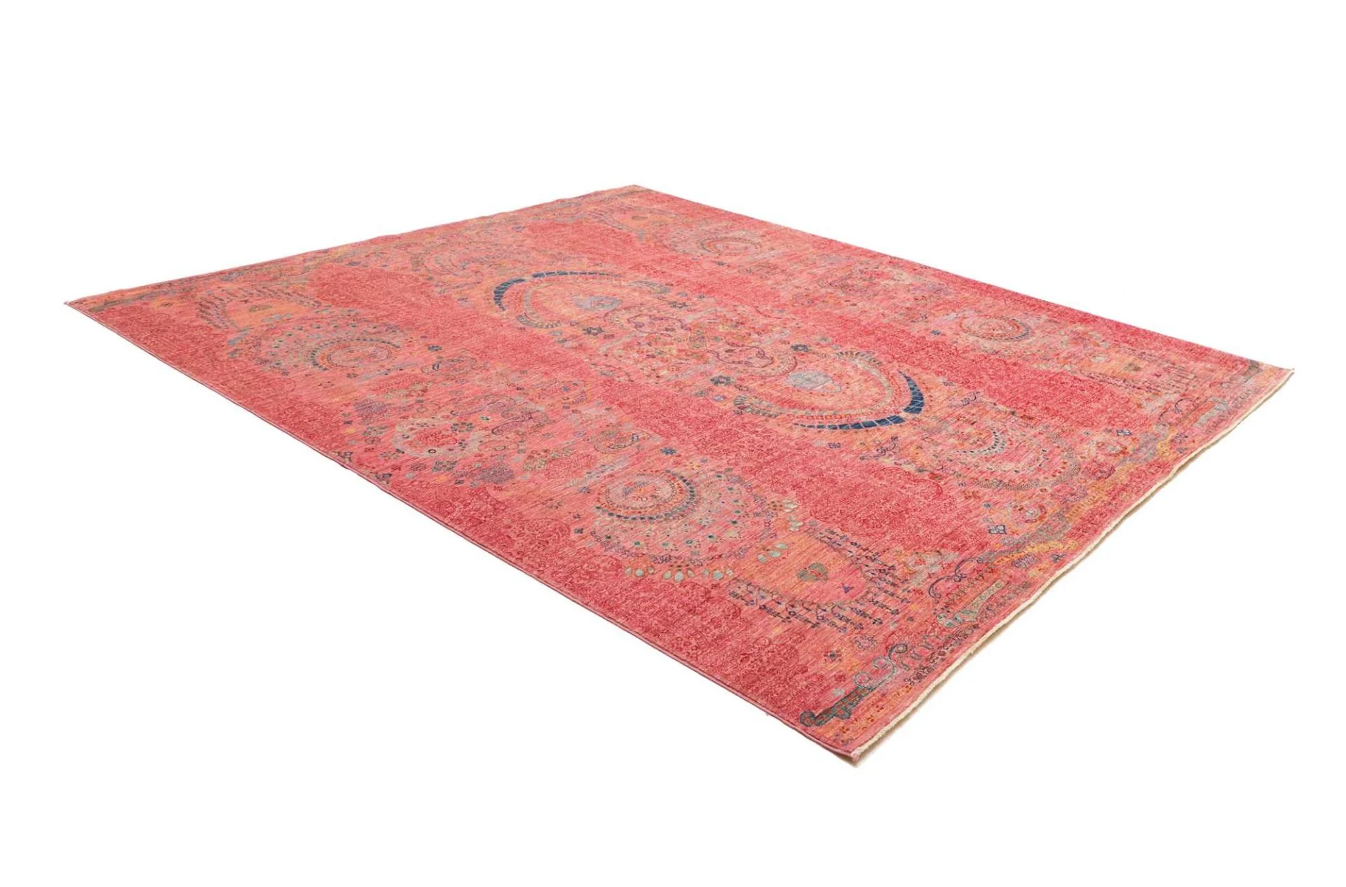 Handgeknüpfter Samarkand Orientteppich, 252 × 287 cm, Wolle