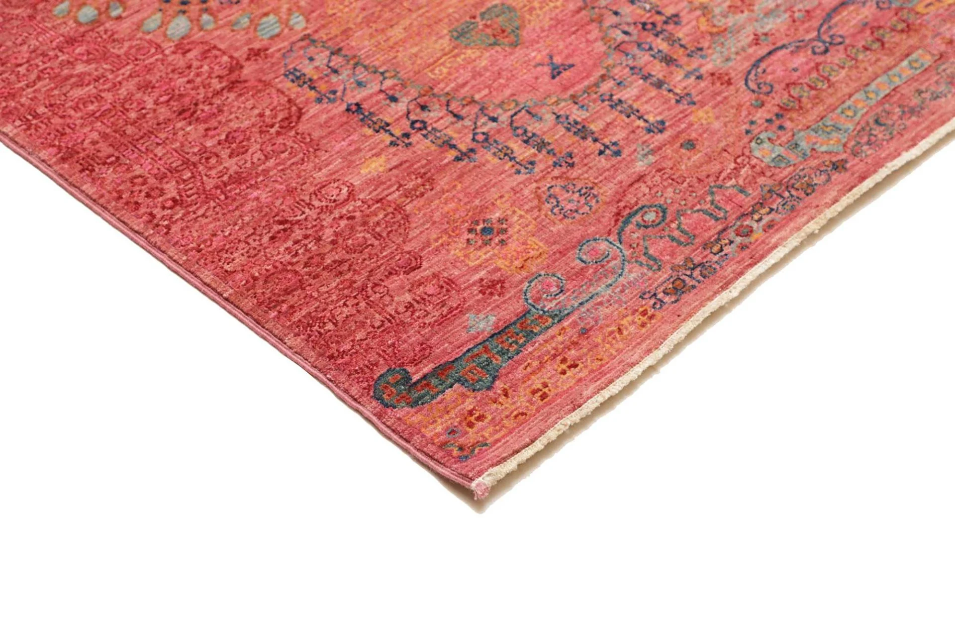 Handgeknüpfter Samarkand Orientteppich, 252 × 287 cm, Wolle