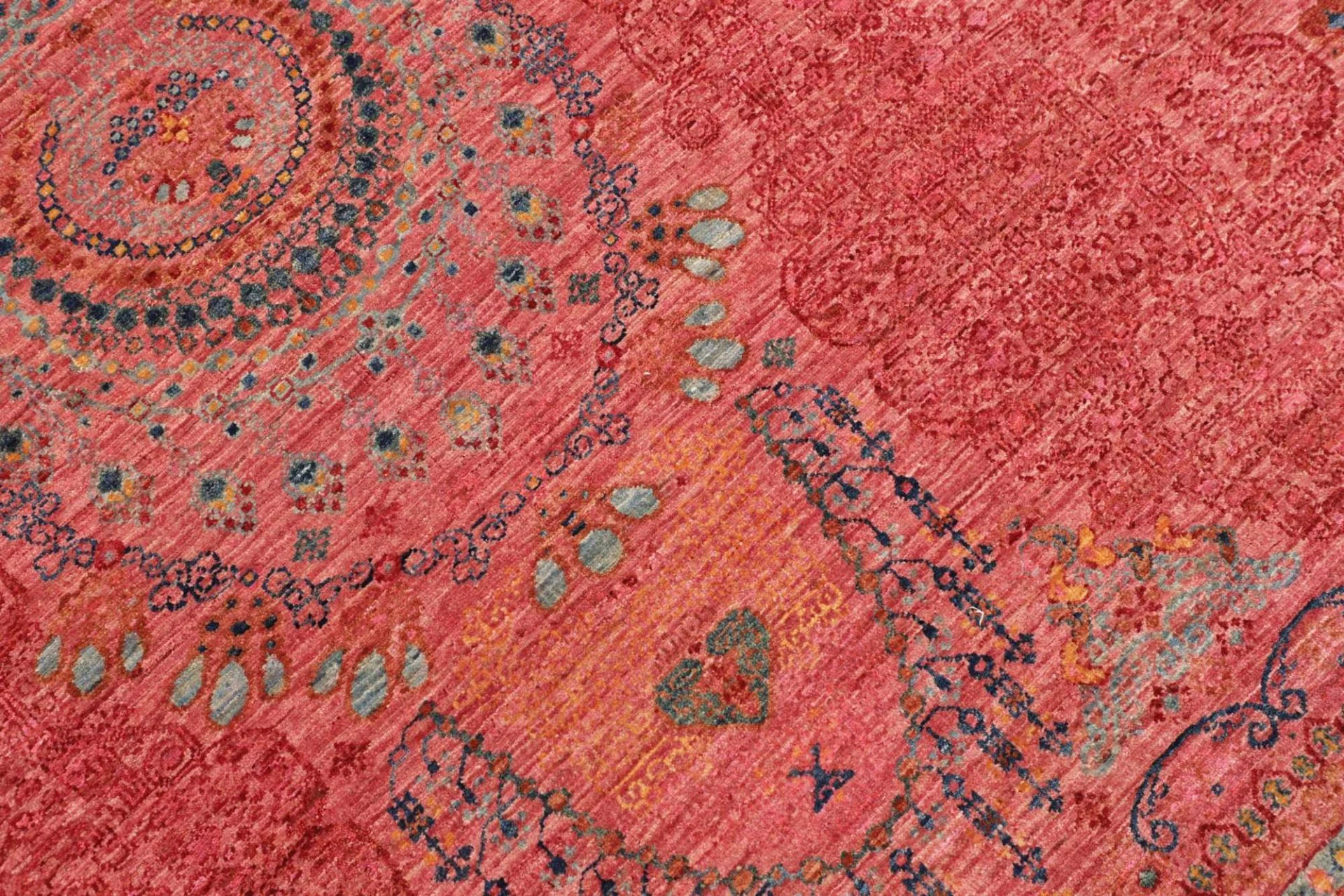 Handgeknüpfter Samarkand Orientteppich, 252 × 287 cm, Wolle