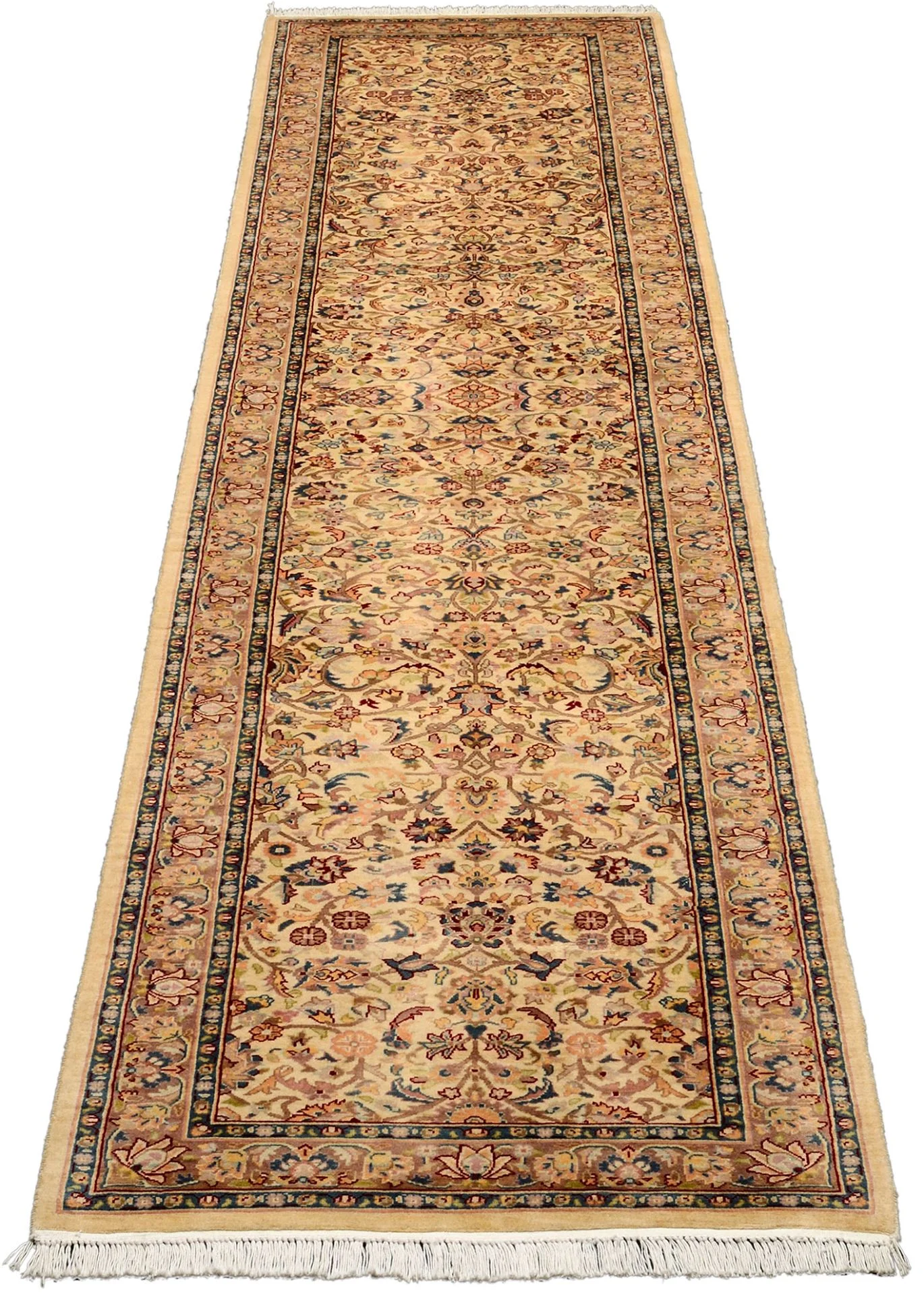 Täbriz Orientteppich 80 × 380 cm aus Wolle, handgeknüpft