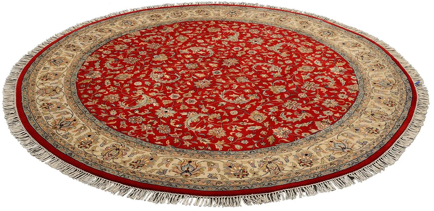 Handgeknüpfter Isfahan Orientteppich, 247 × 247 cm, Wolle