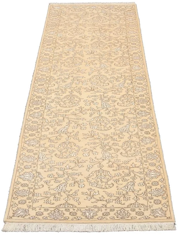 Handgeknüpfter Täbriz Orientteppich, 80 × 299 cm, Wolle