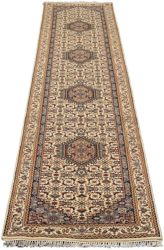 Bijar Orientteppich aus Indien, 80 × 412 cm