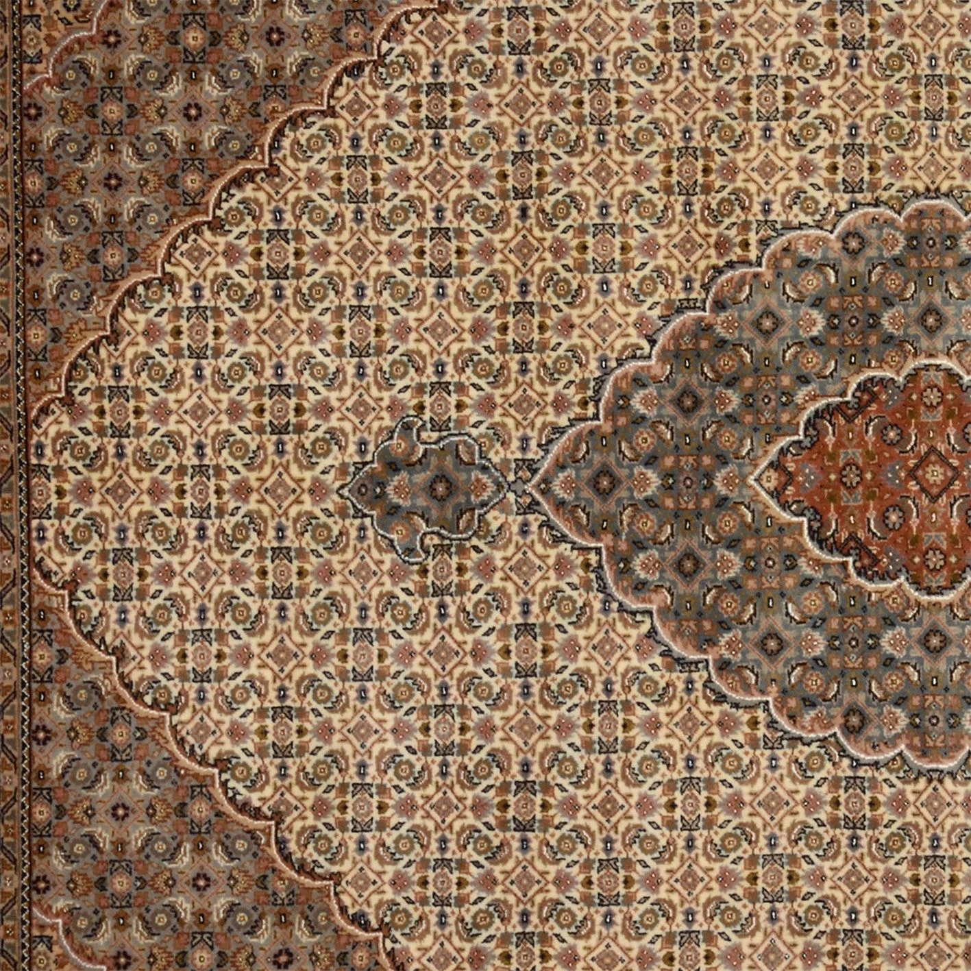 Bijar Orientteppich aus Indien, 249 × 310 cm