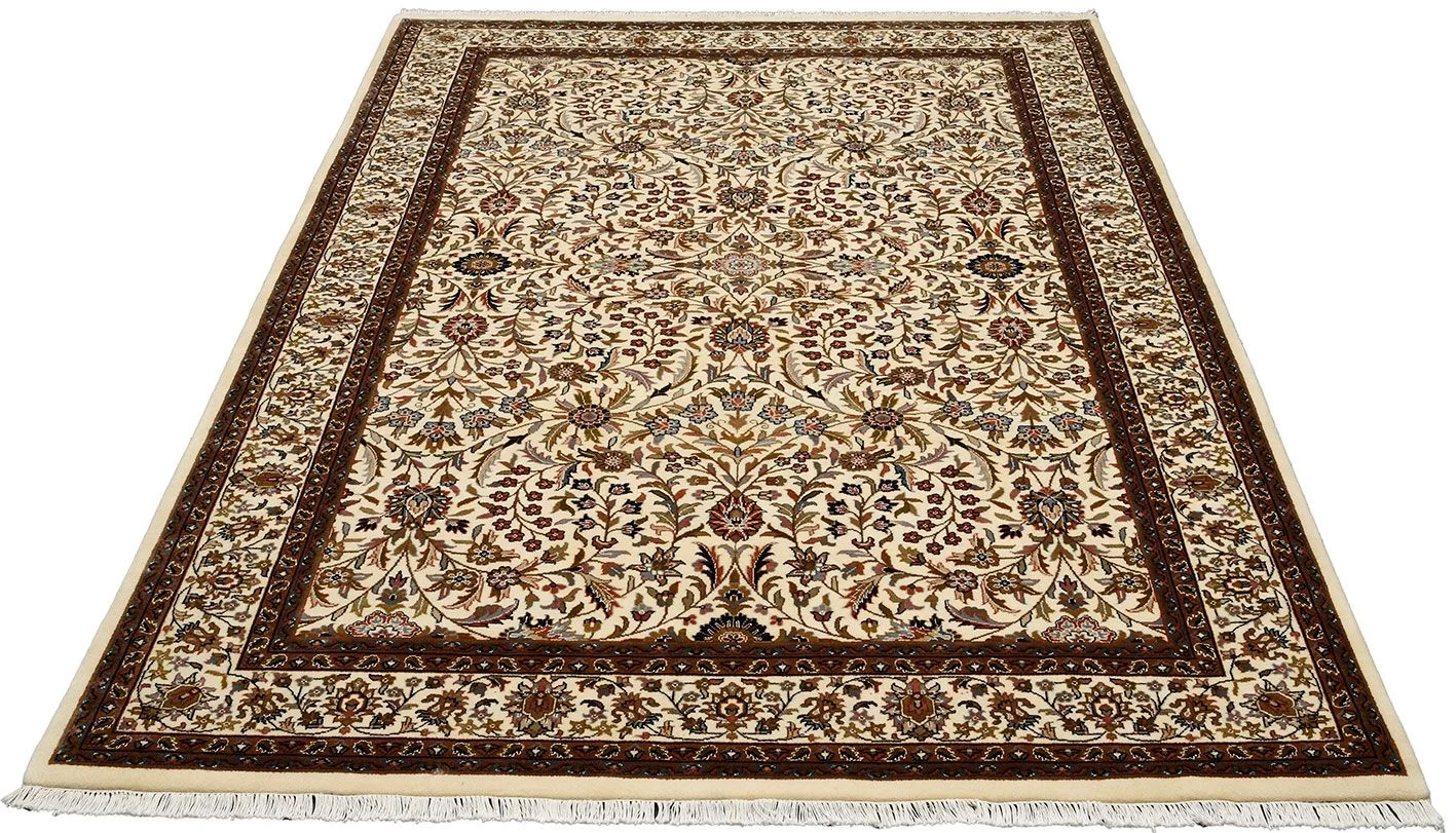 Handgeknüpfter Isfahan Orientteppich, 203 × 304 cm, Wolle