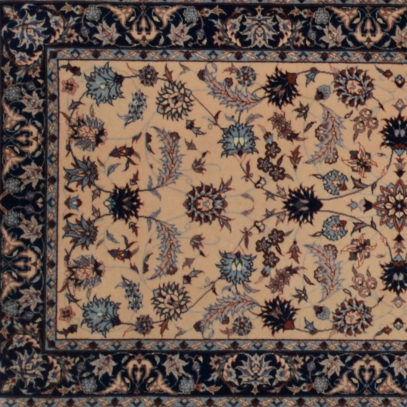 Handgeknüpfter Isfahan Teppich 77 × 370 cm