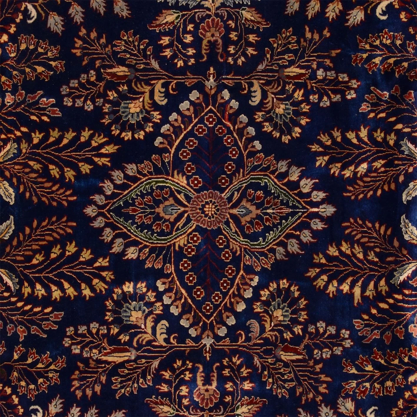 Sarough Orientteppich aus Indien, 249 × 305 cm