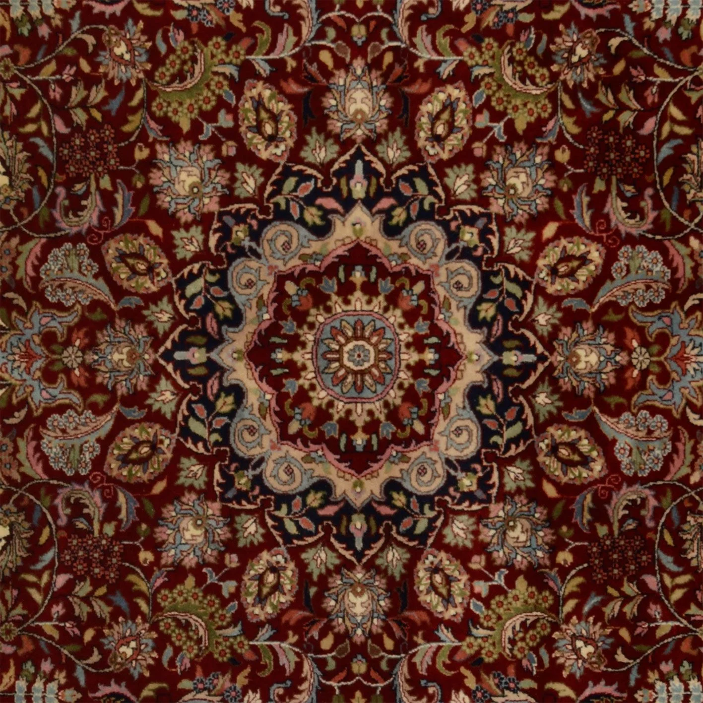 Isfahan Orientteppich aus Indien, 195 × 277 cm
