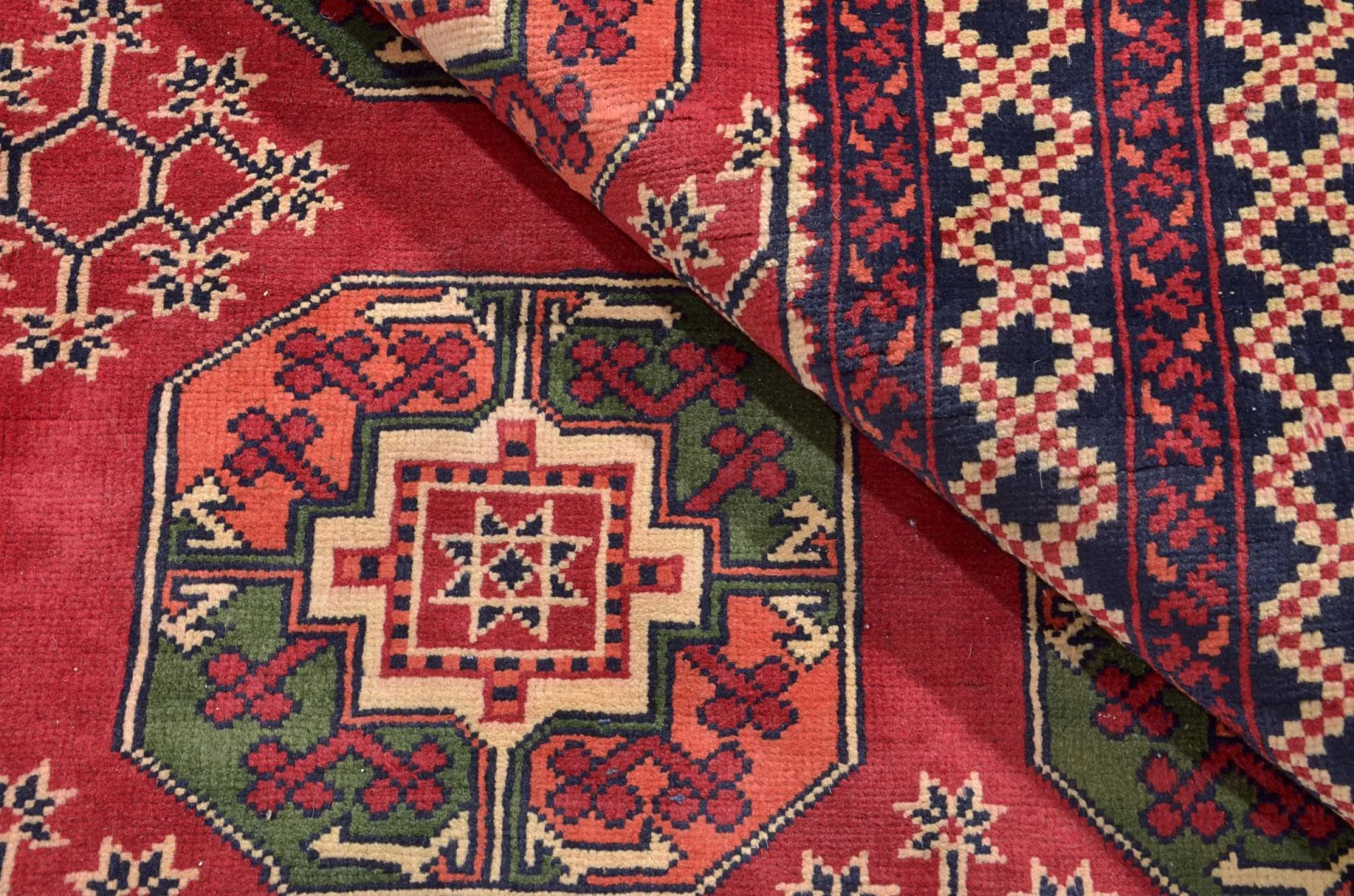 Handgeknüpfter Turkmen Orientteppich, 198 × 288 cm, Wolle