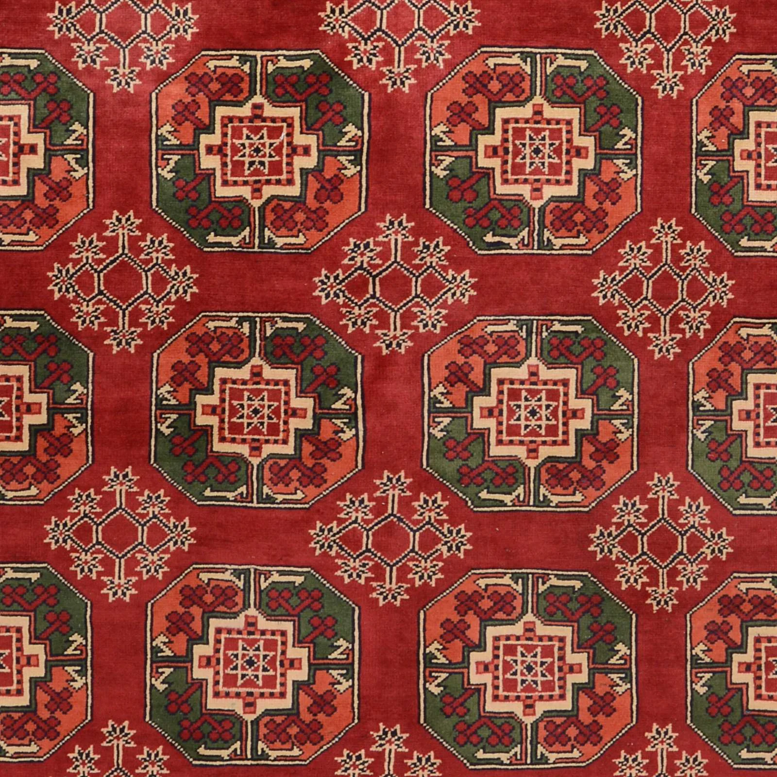 Handgeknüpfter Turkmen Orientteppich, 198 × 288 cm, Wolle