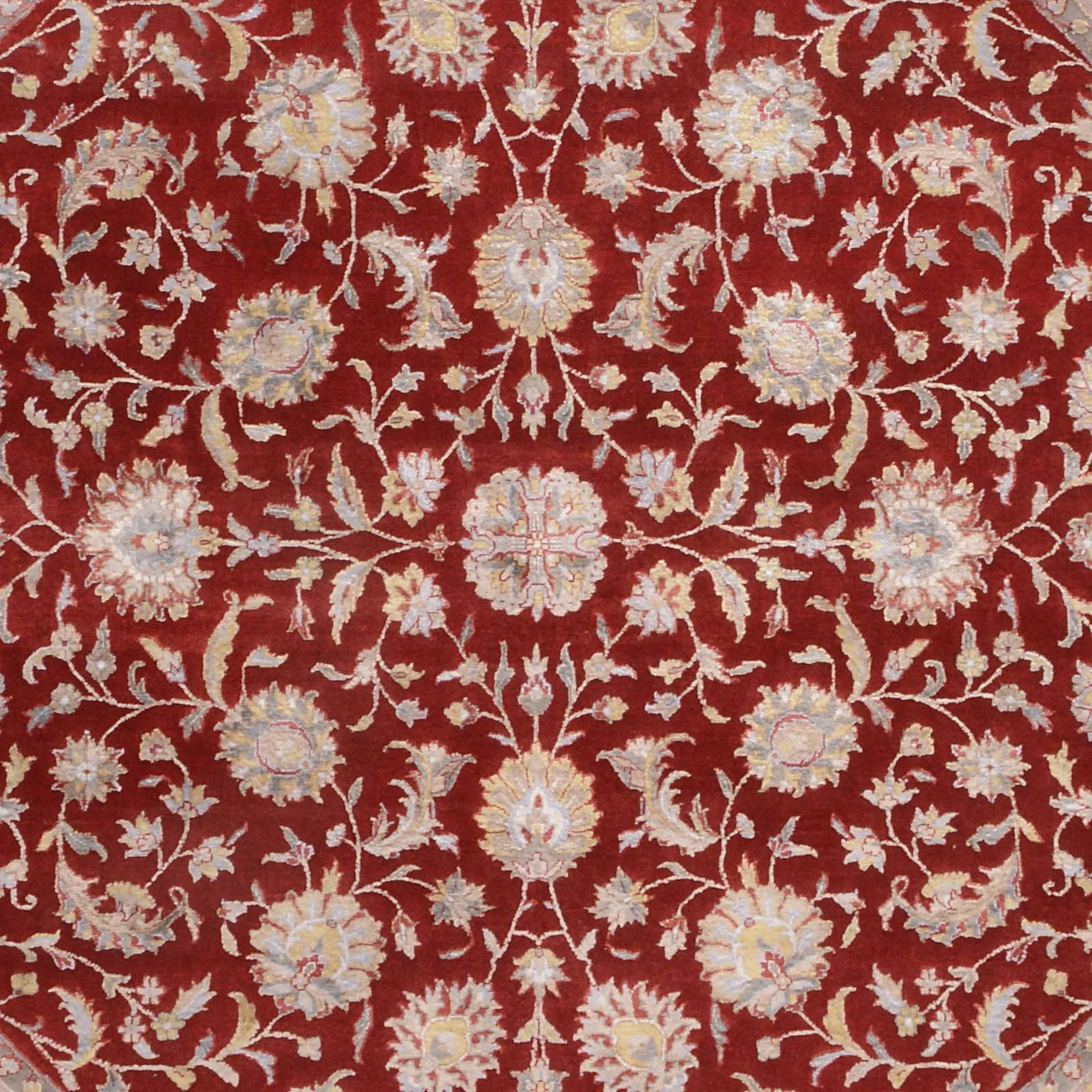 orientteppich-tabriz-200-x-200-cm-schurwolle-handgeknupft-rund-11 Handgeknüpfter Täbriz Orientteppich 200 × 200 cm