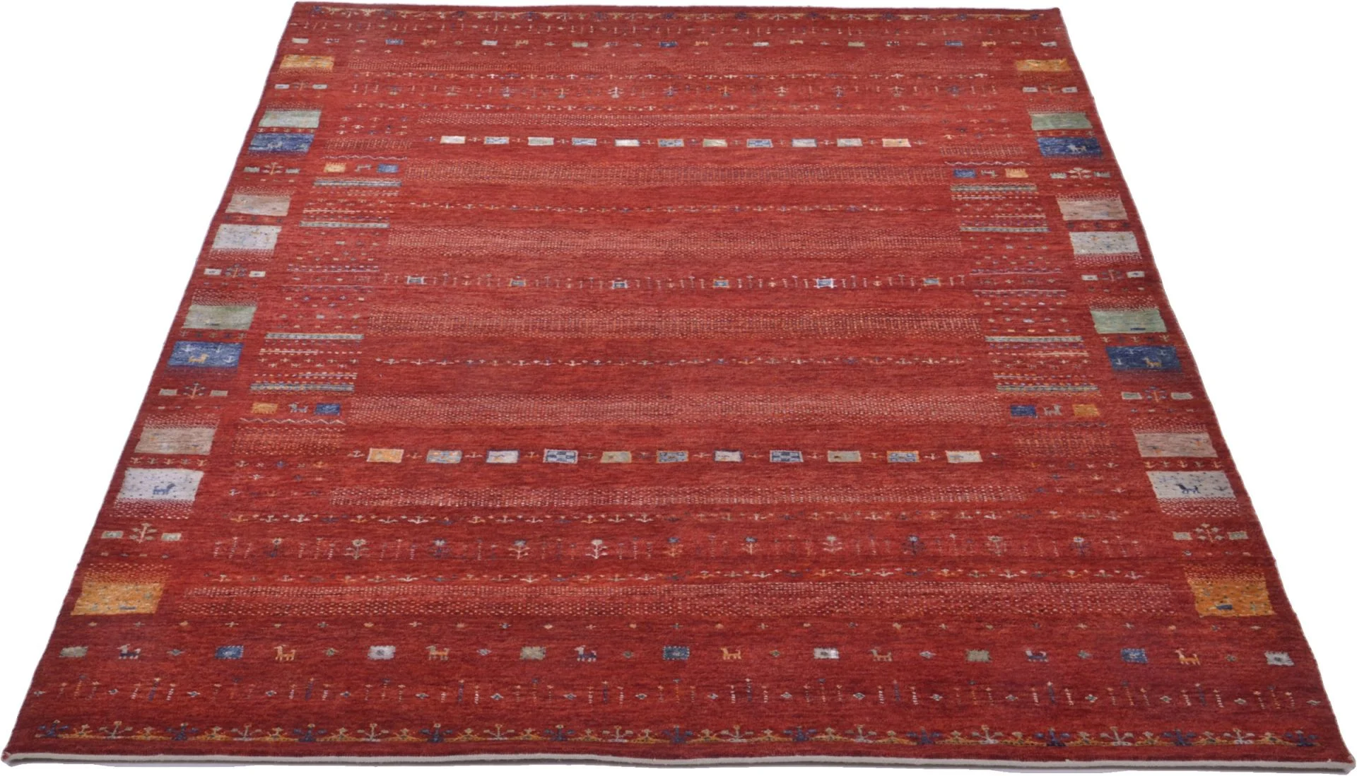 orientteppich-rizbaft-174-x-251-cm-schurwolle-handgeknupft-1 Loribaft Orientteppich 174 × 251 cm aus Wolle, handgeknüpft
