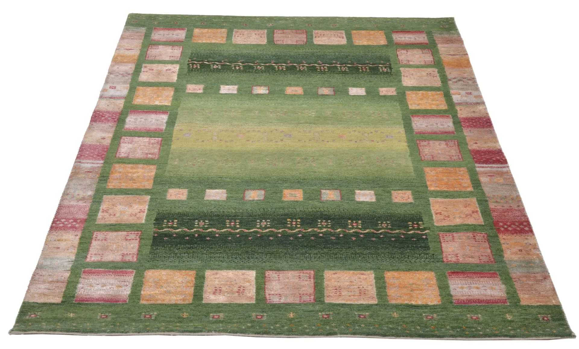 Handgeknüpfter Loribaft Orientteppich, 138 × 204 cm, Wolle