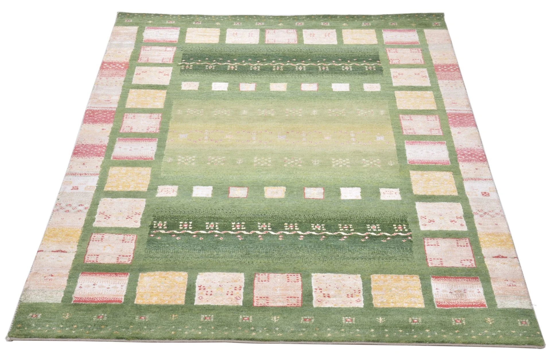 Handgeknüpfter Loribaft Orientteppich, 138 × 204 cm, Wolle
