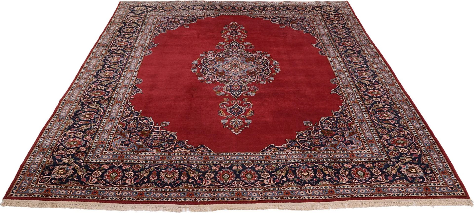 Kashan Perserteppich 279 × 373 cm aus Wolle, handgeknüpft