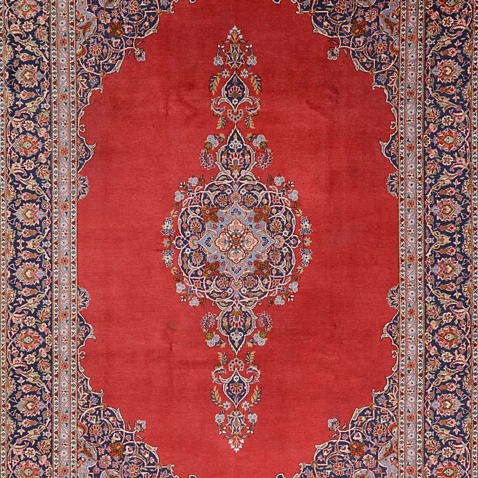Kashan Perserteppich 279 × 373 cm aus Wolle, handgeknüpft