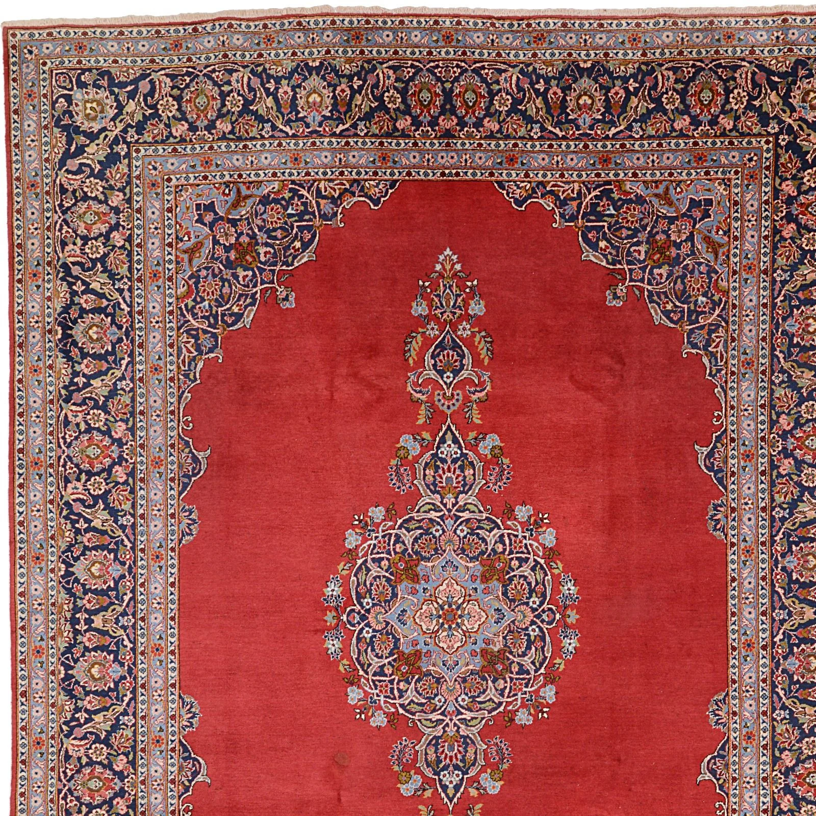 Kashan Perserteppich 279 × 373 cm aus Wolle, handgeknüpft