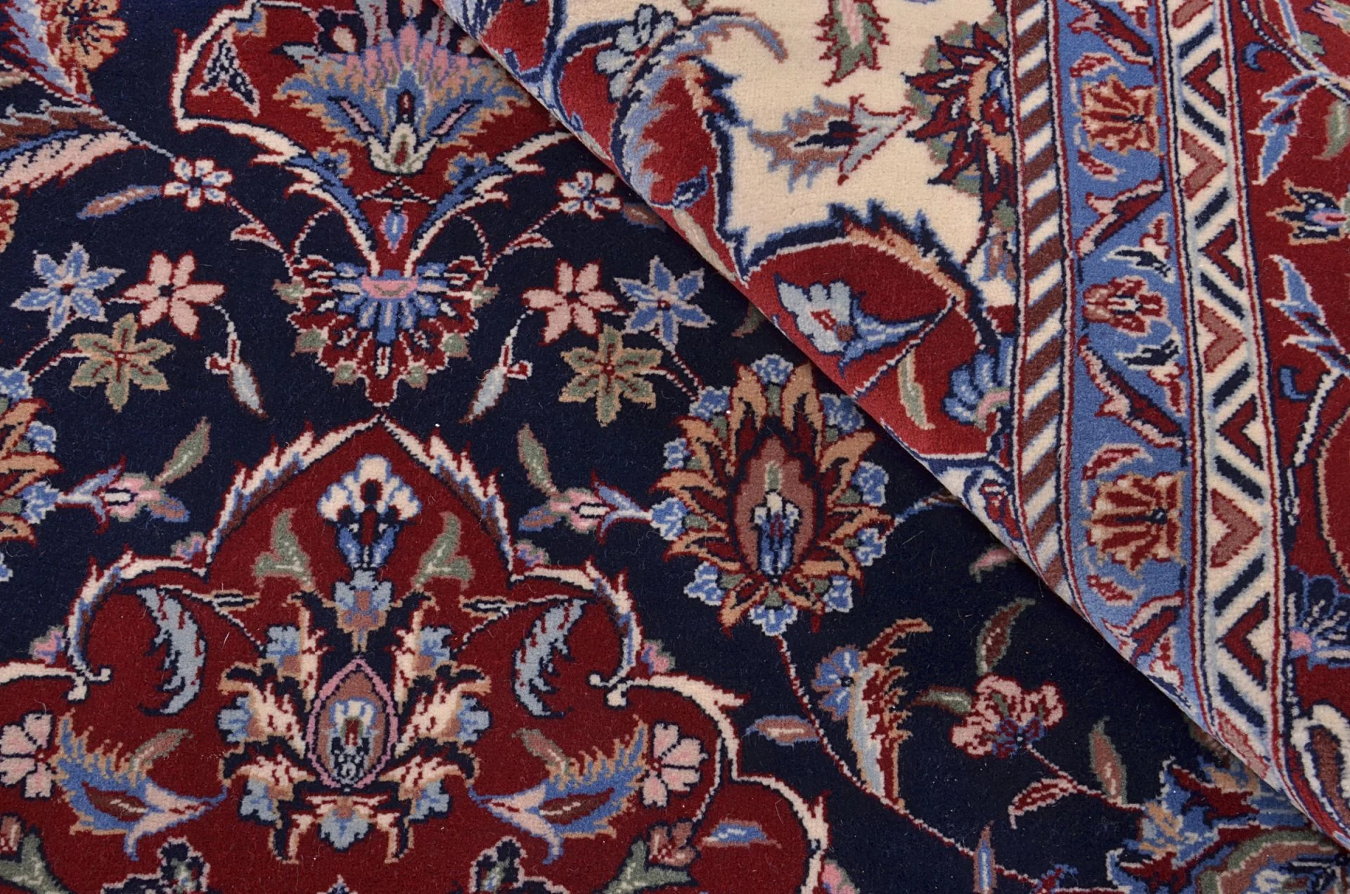 Handgeknüpfter Isfahan Teppich, 185 × 278 cm, Wolle