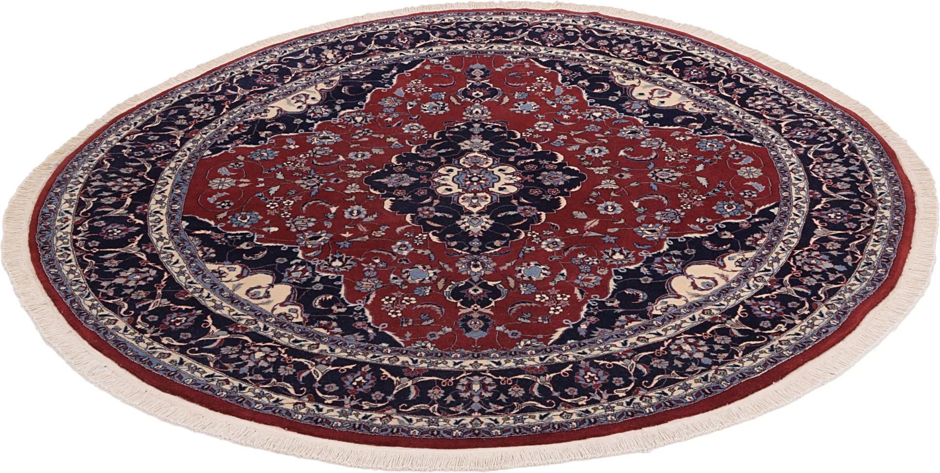 Handgeknüpfter Isfahan Teppich, 200 × 200 cm, Wolle