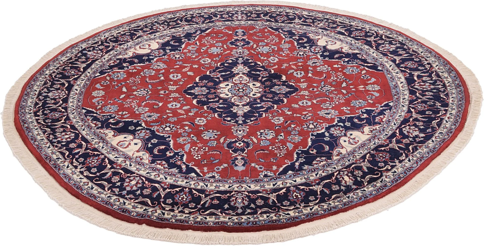 Handgeknüpfter Isfahan Teppich, 200 × 200 cm, Wolle