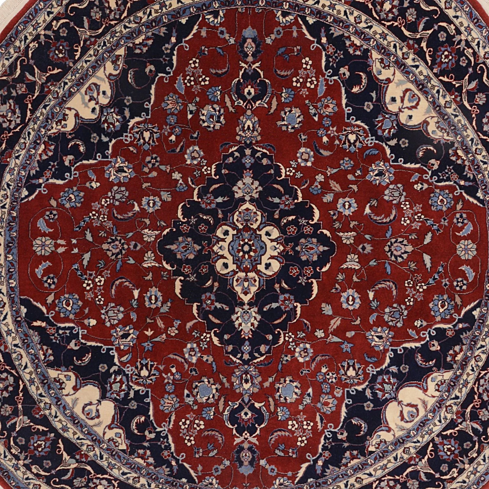 Handgeknüpfter Isfahan Teppich, 200 × 200 cm, Wolle
