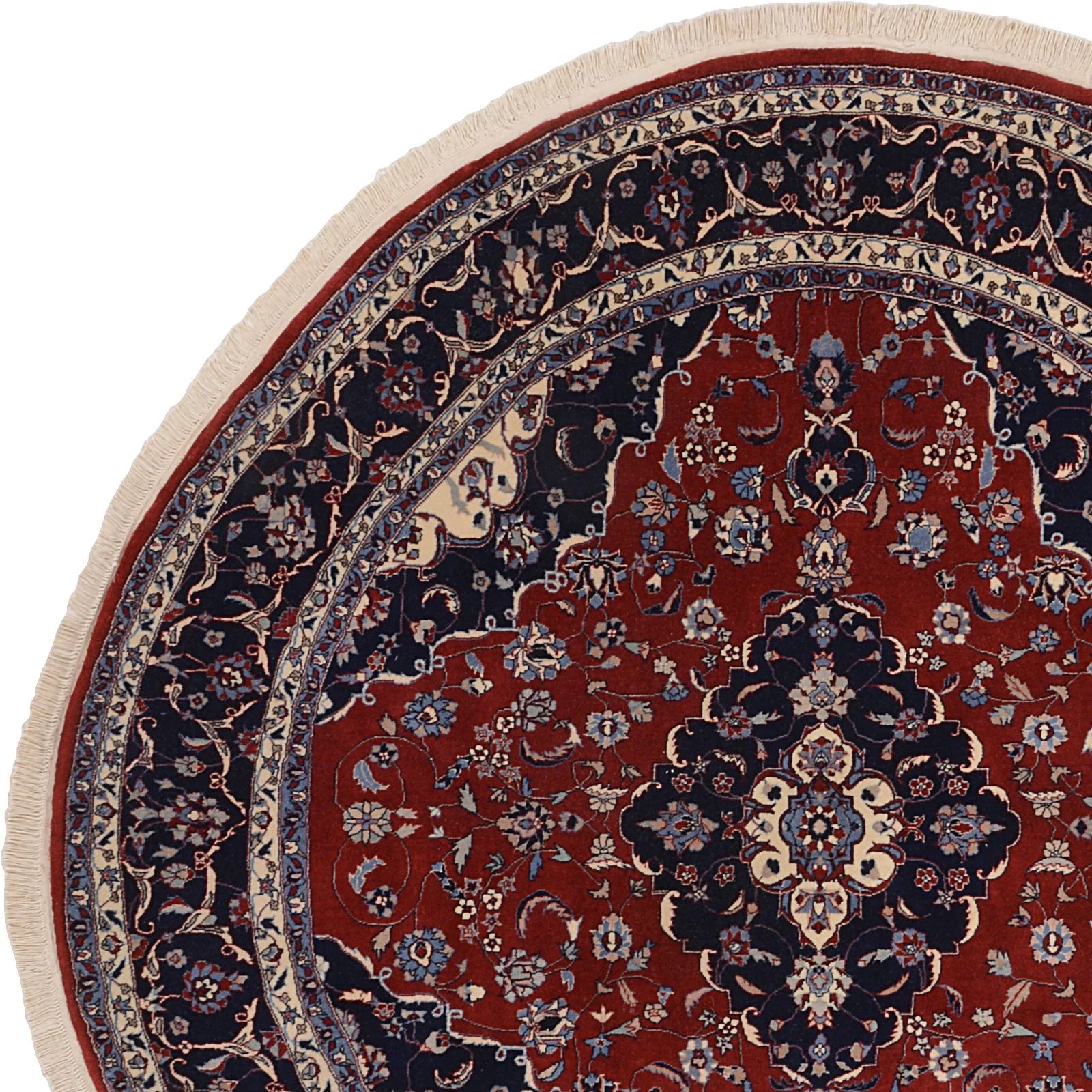 Handgeknüpfter Isfahan Teppich, 200 × 200 cm, Wolle