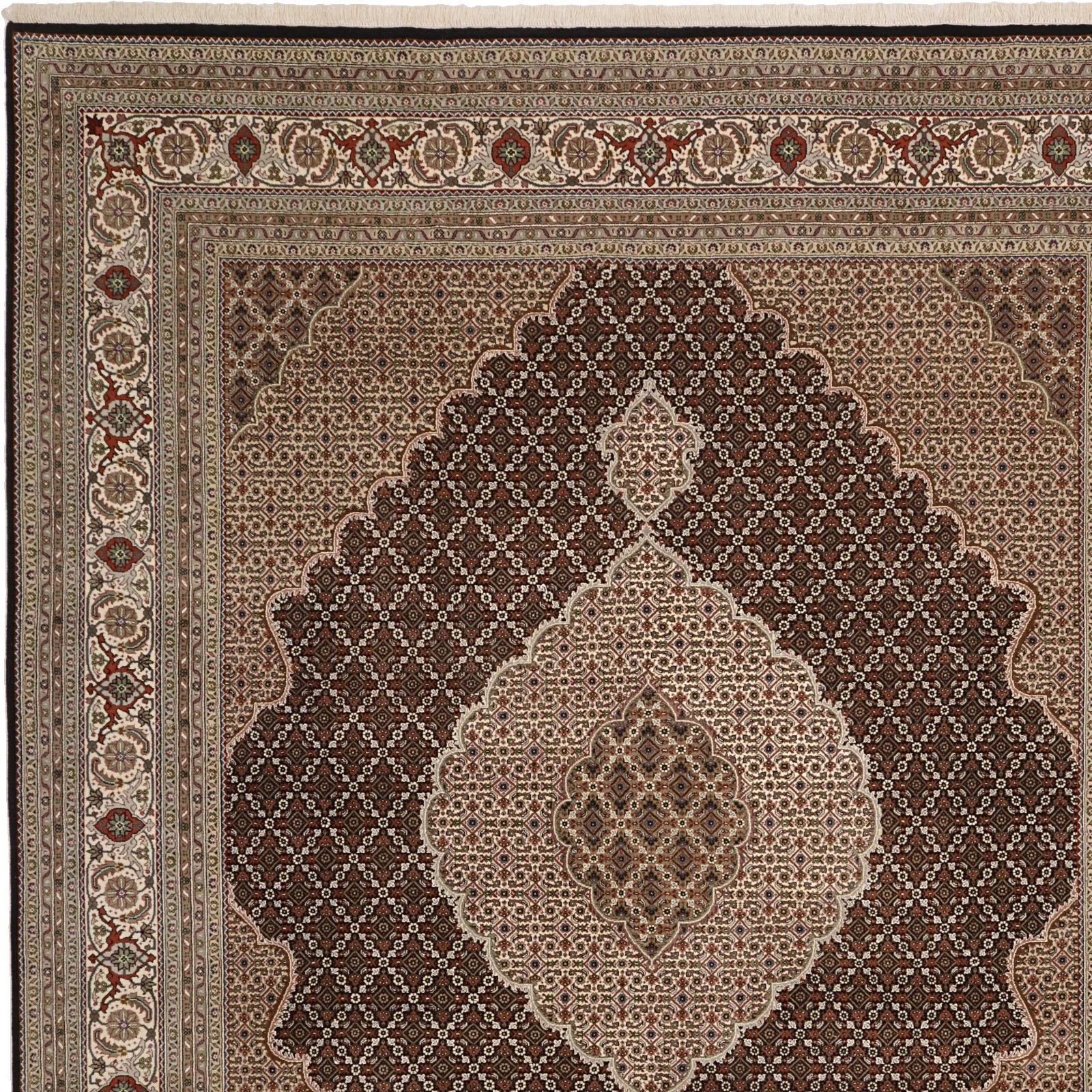 Täbriz Orientteppich aus Indien, 248 × 302 cm
