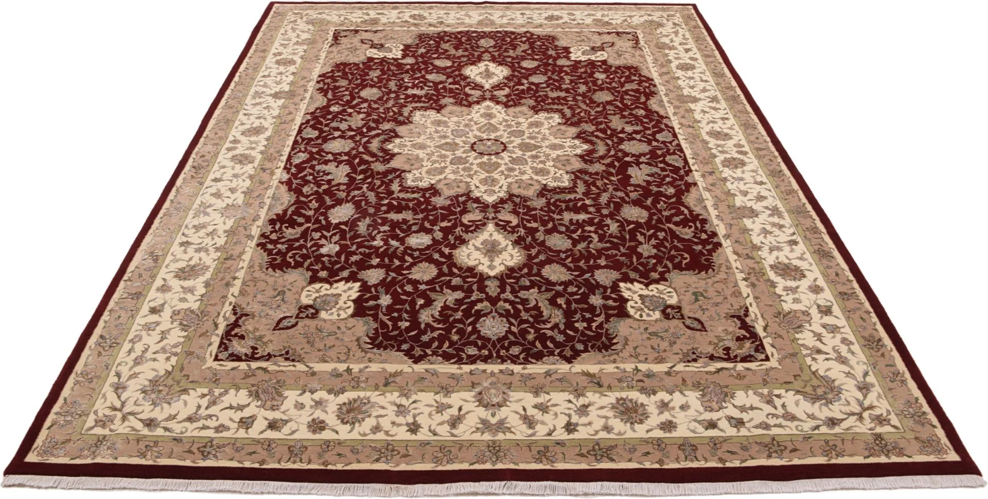 Handgeknüpfter Täbriz Orientteppich, 246 × 353 cm