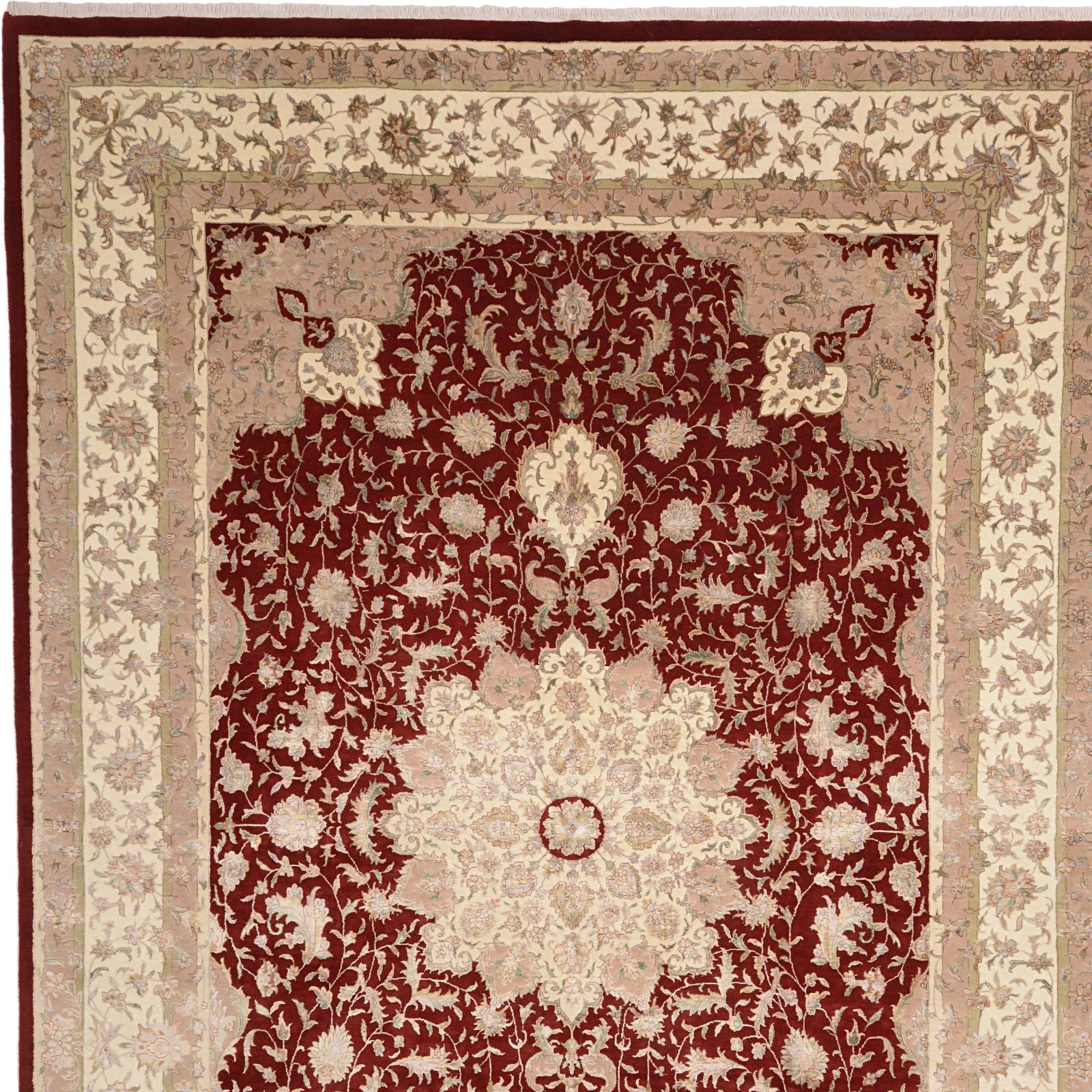 Handgeknüpfter Täbriz Orientteppich, 246 × 353 cm