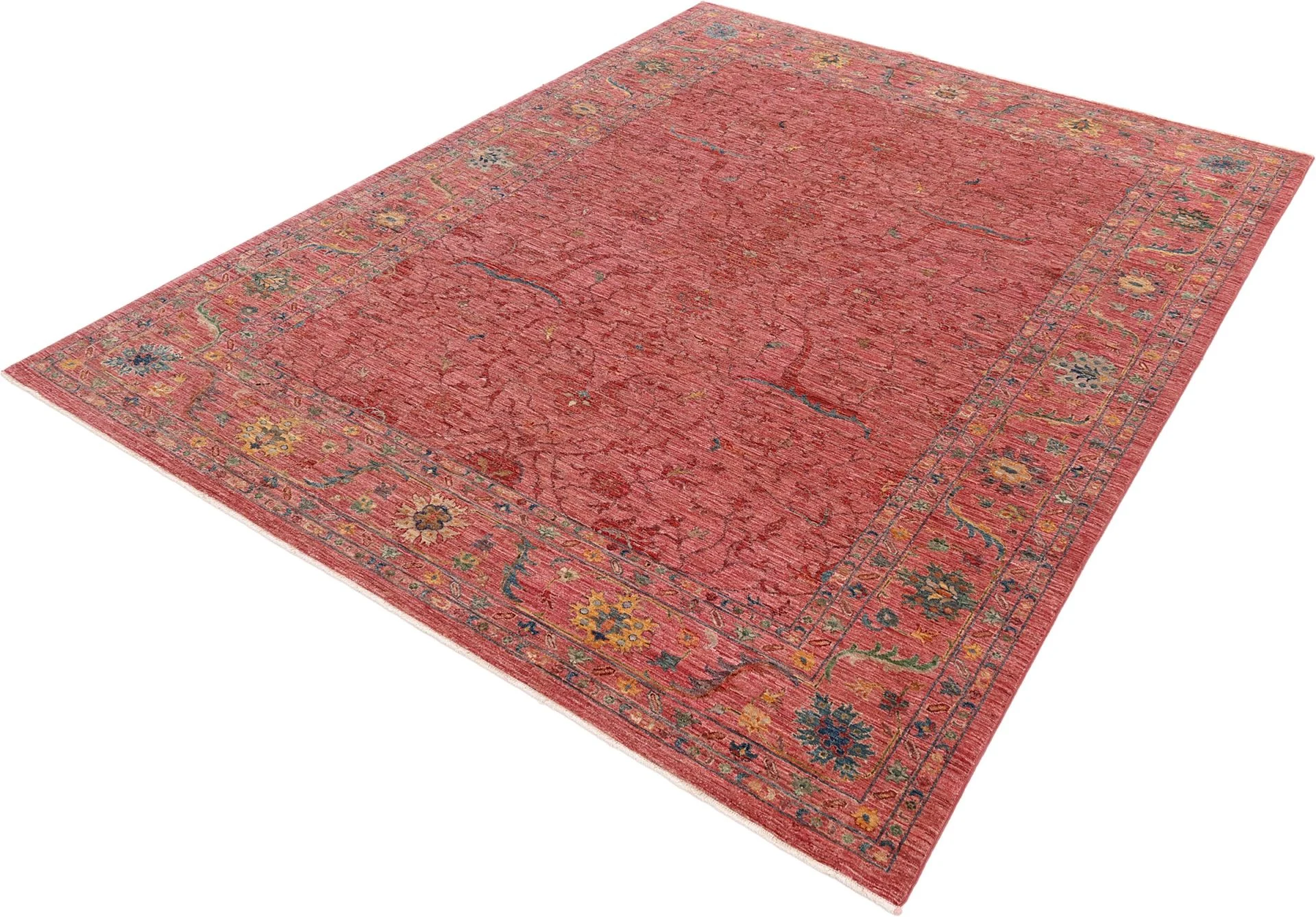 orientteppich-samarkand-248-x-304-cm-schurwolle-handgeknupft-4 Samarkand Orientteppich aus Pakistan, 248 × 304 cm