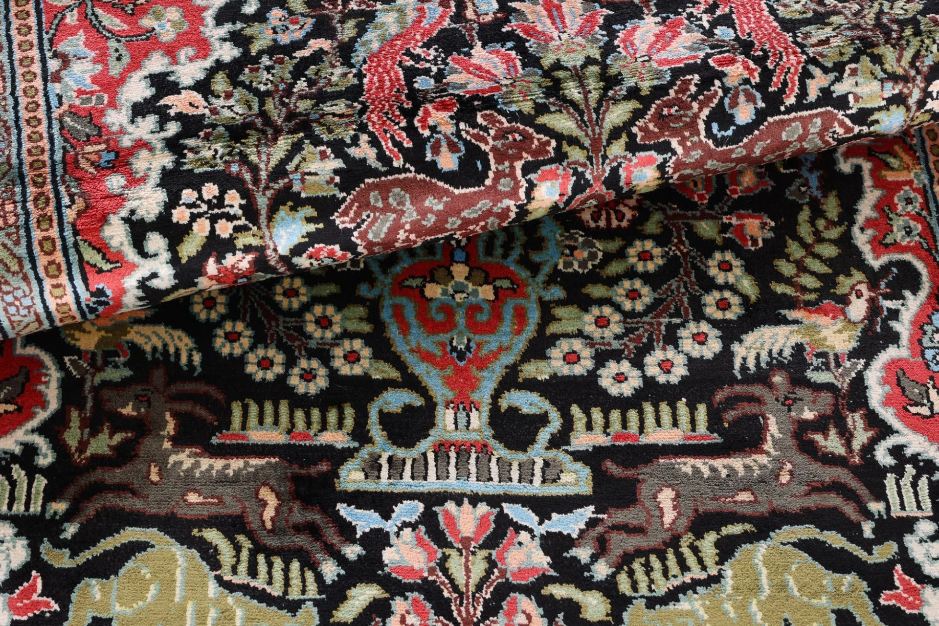 Orientteppich 202 × 118 cm aus Wolle, handgeknüpft