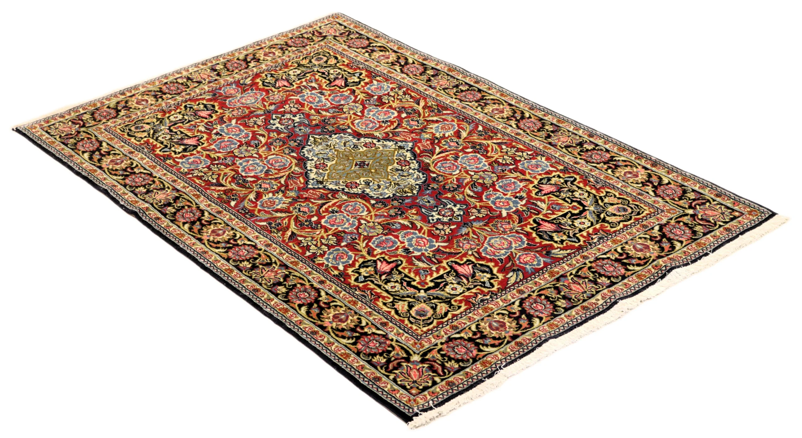 Ghom Perserteppich 179 × 119 cm aus Wolle, handgeknüpft