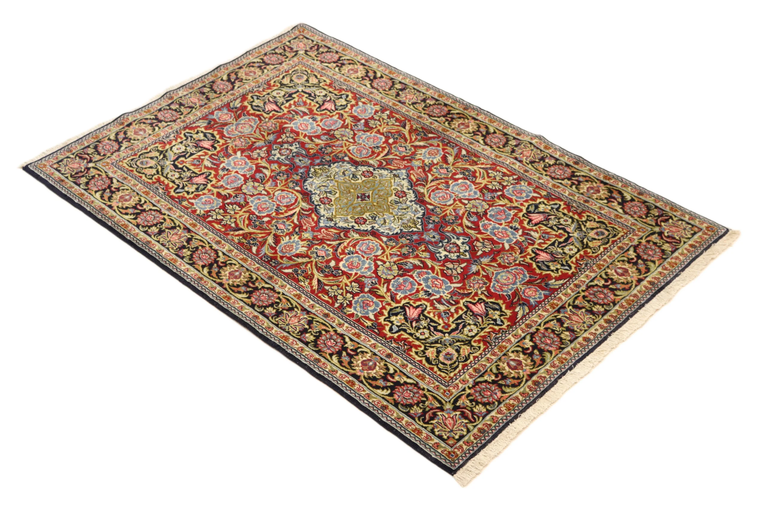 Ghom Perserteppich 179 × 119 cm aus Wolle, handgeknüpft