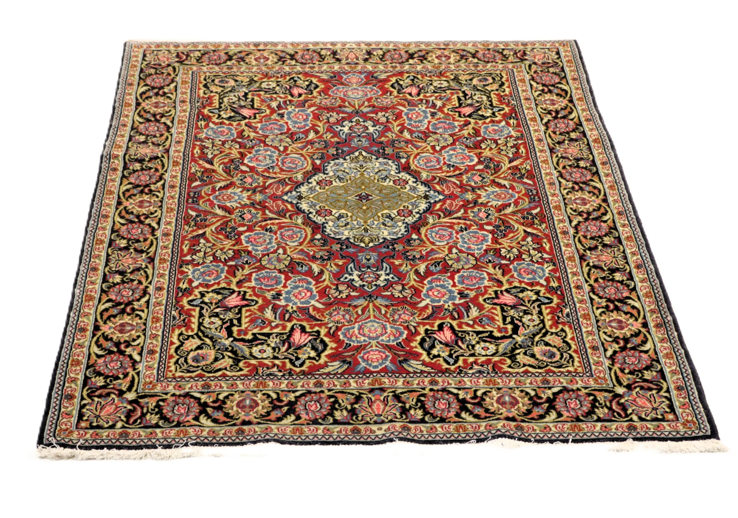 Ghom Perserteppich 179 × 119 cm aus Wolle, handgeknüpft