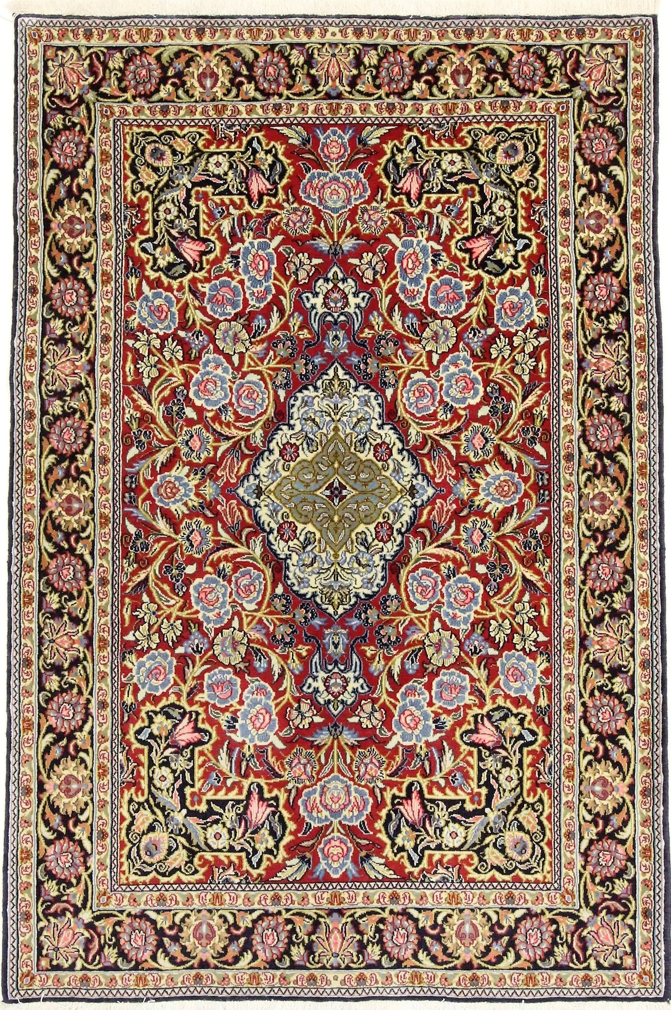 Ghom Perserteppich 179 × 119 cm aus Wolle, handgeknüpft