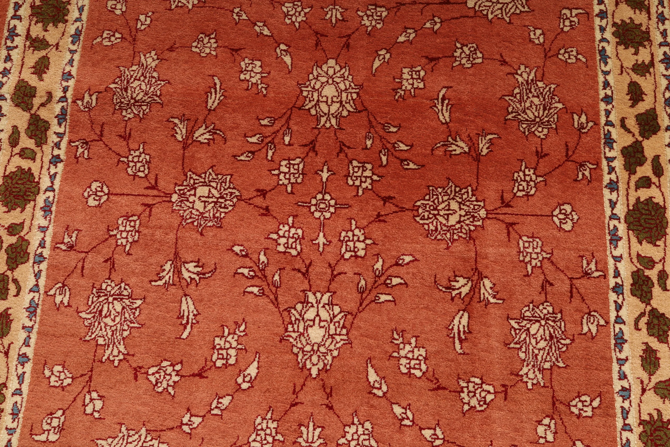 Kashmar Perserteppich 203 × 119 cm aus Wolle & Seide, handgeknüpft