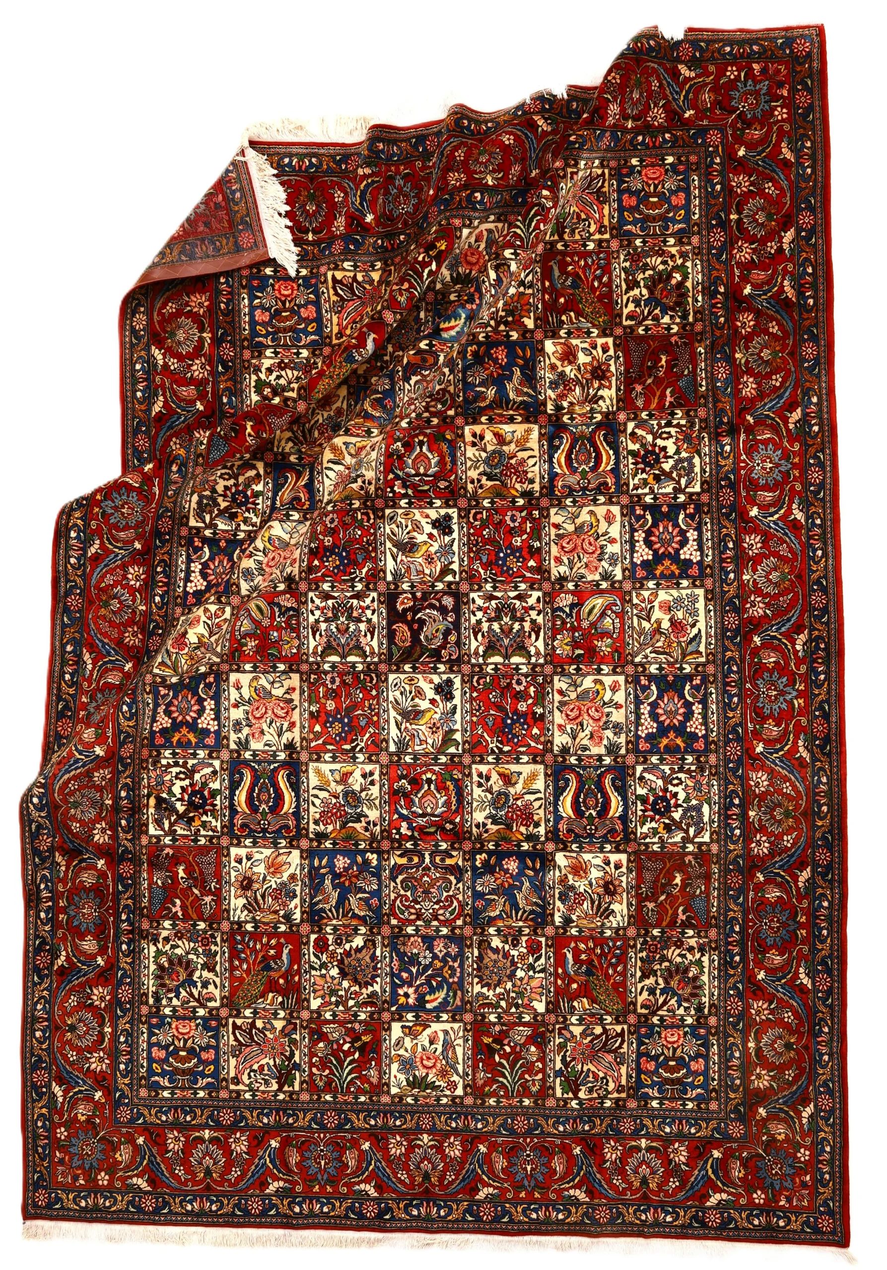 Handgeknüpfter Bakhtiari Perserteppich, 370 × 253 cm, Wolle