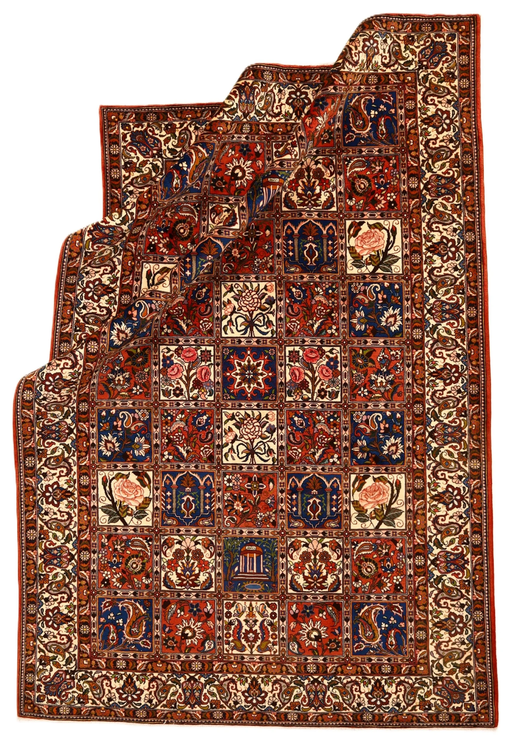 Bakhtiari Perserteppich aus Iran, 305 × 204 cm