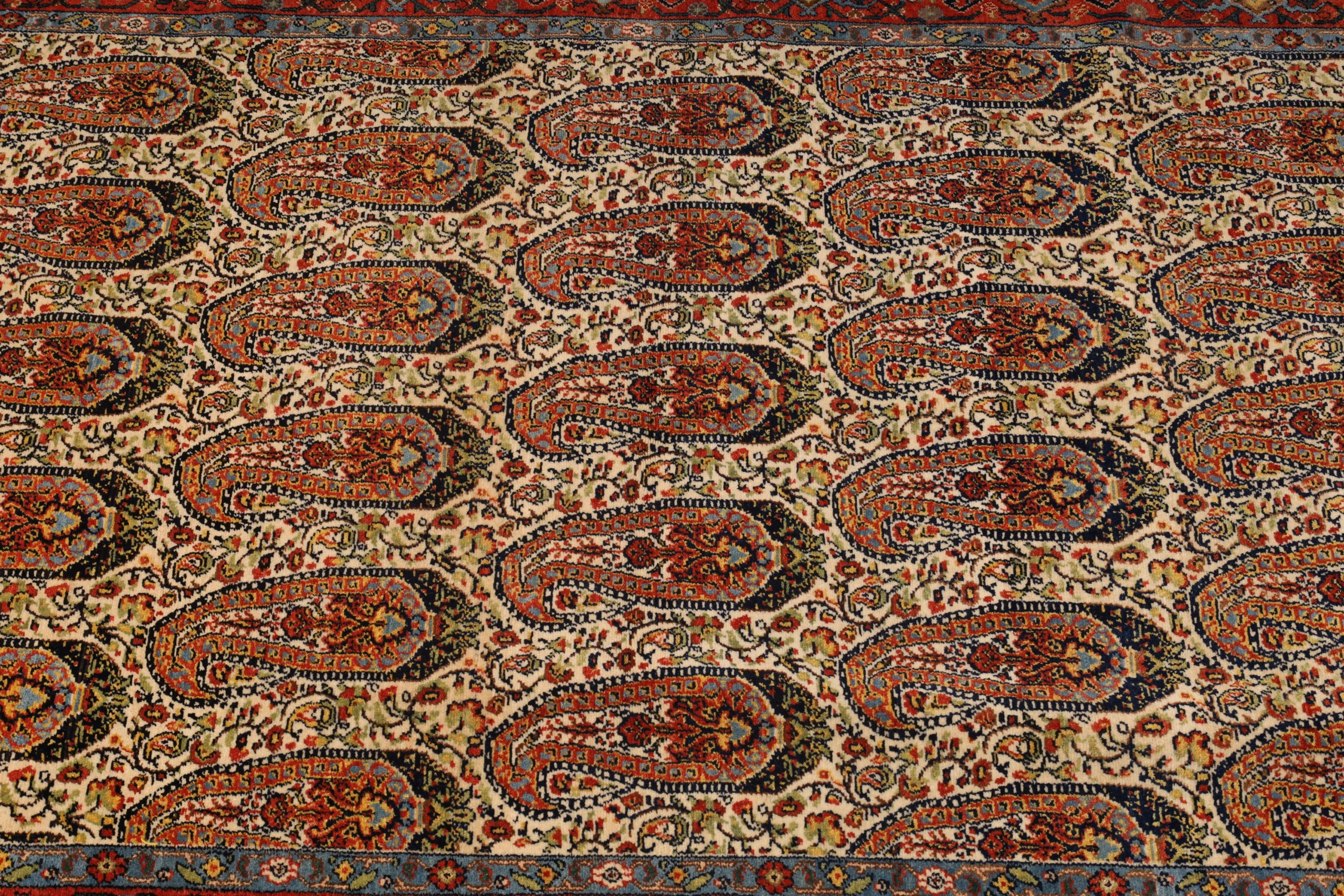 Handgeknüpfter Senneh Perserteppich, 176 × 117 cm, Wolle & Seide