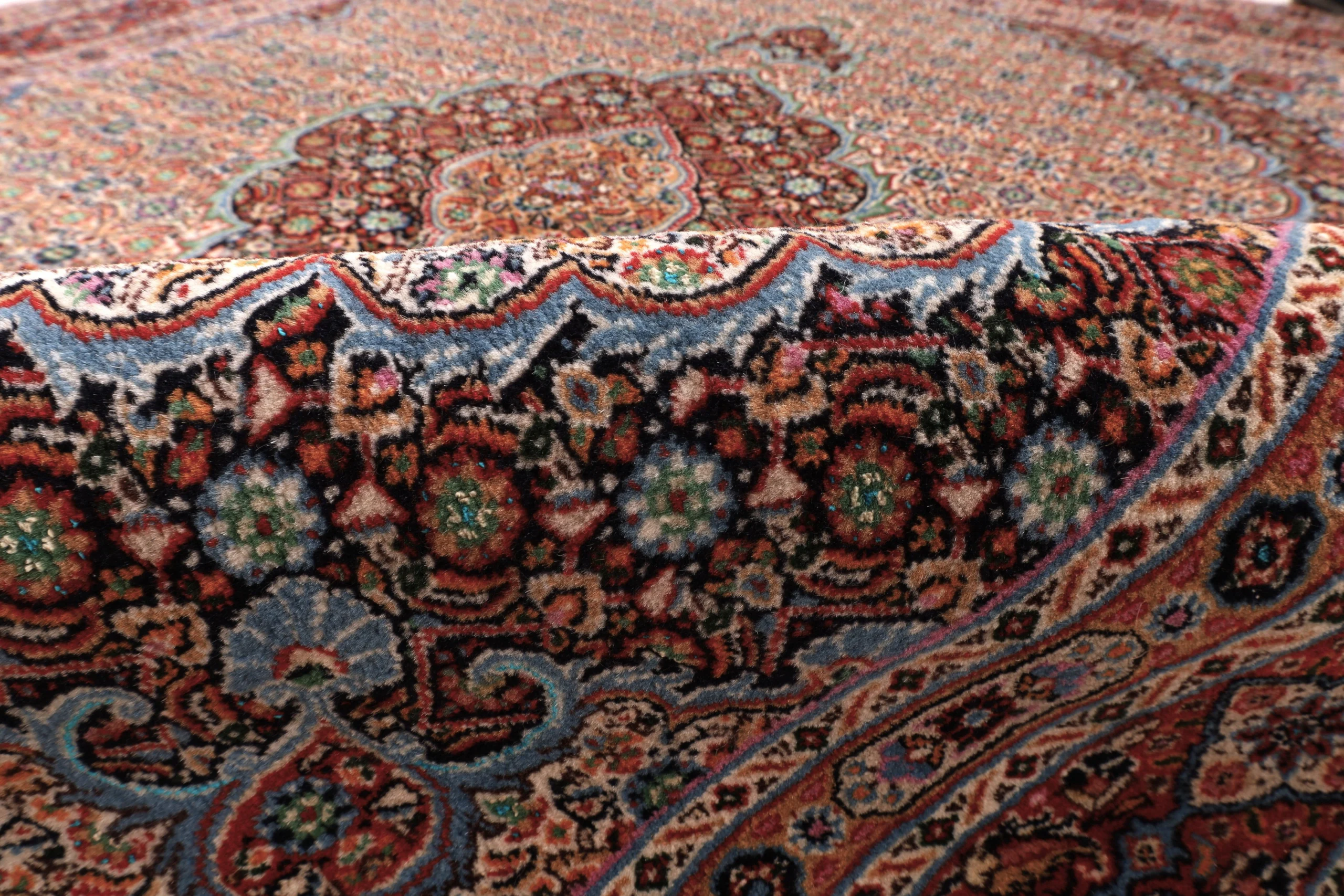 Handgeknüpfter Moud Perserteppich, 192 × 152 cm, Wolle & Seide