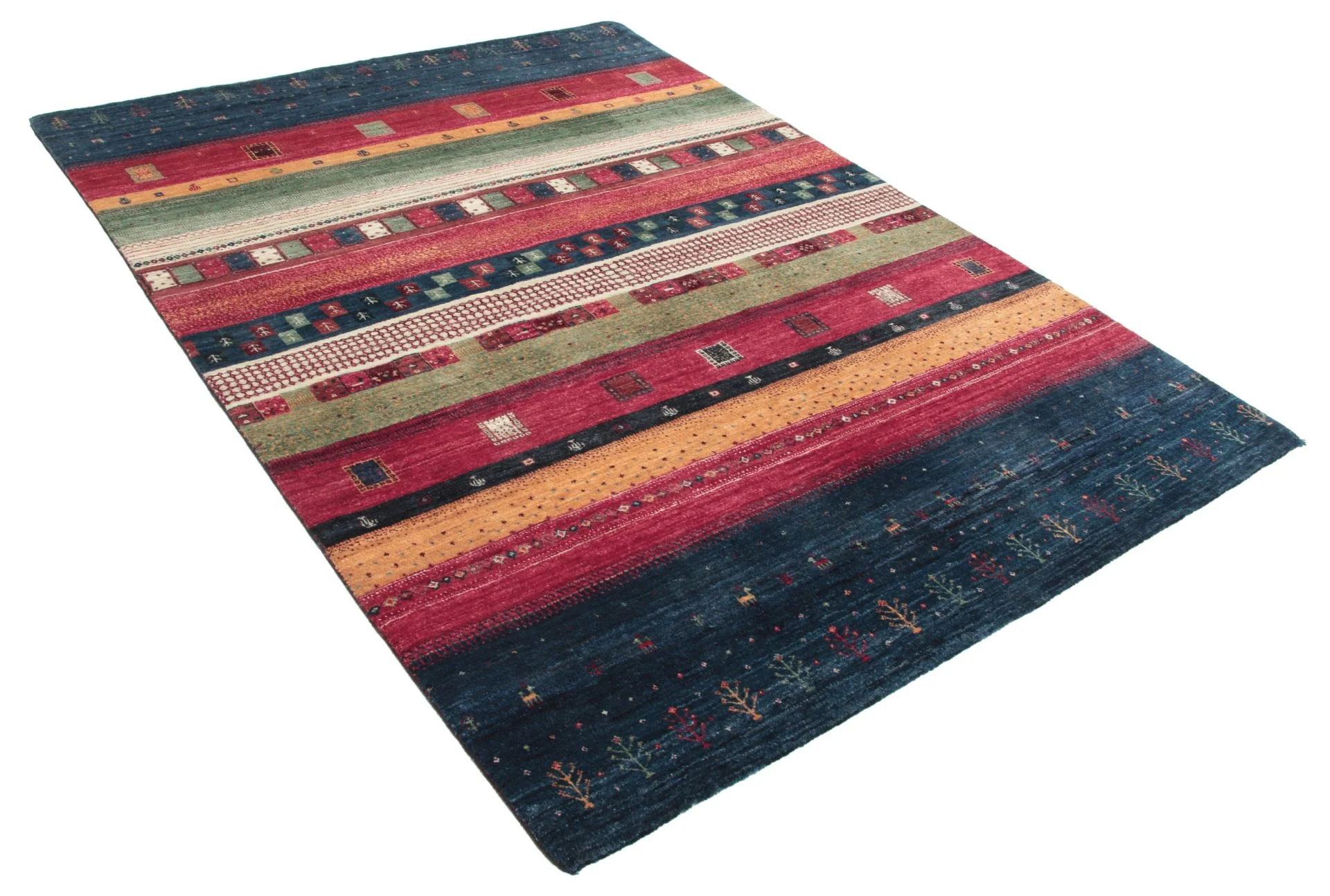 Loribaft Orientteppich 143 × 195 cm aus Wolle, handgeknüpft