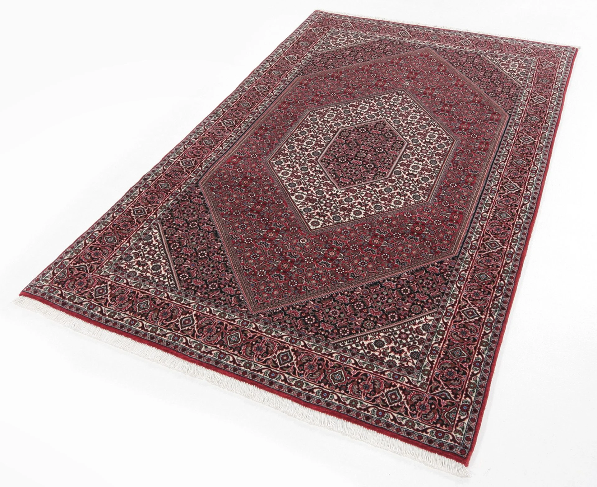 Handgeknüpfter Bijar Perserteppich 132 × 222 cm