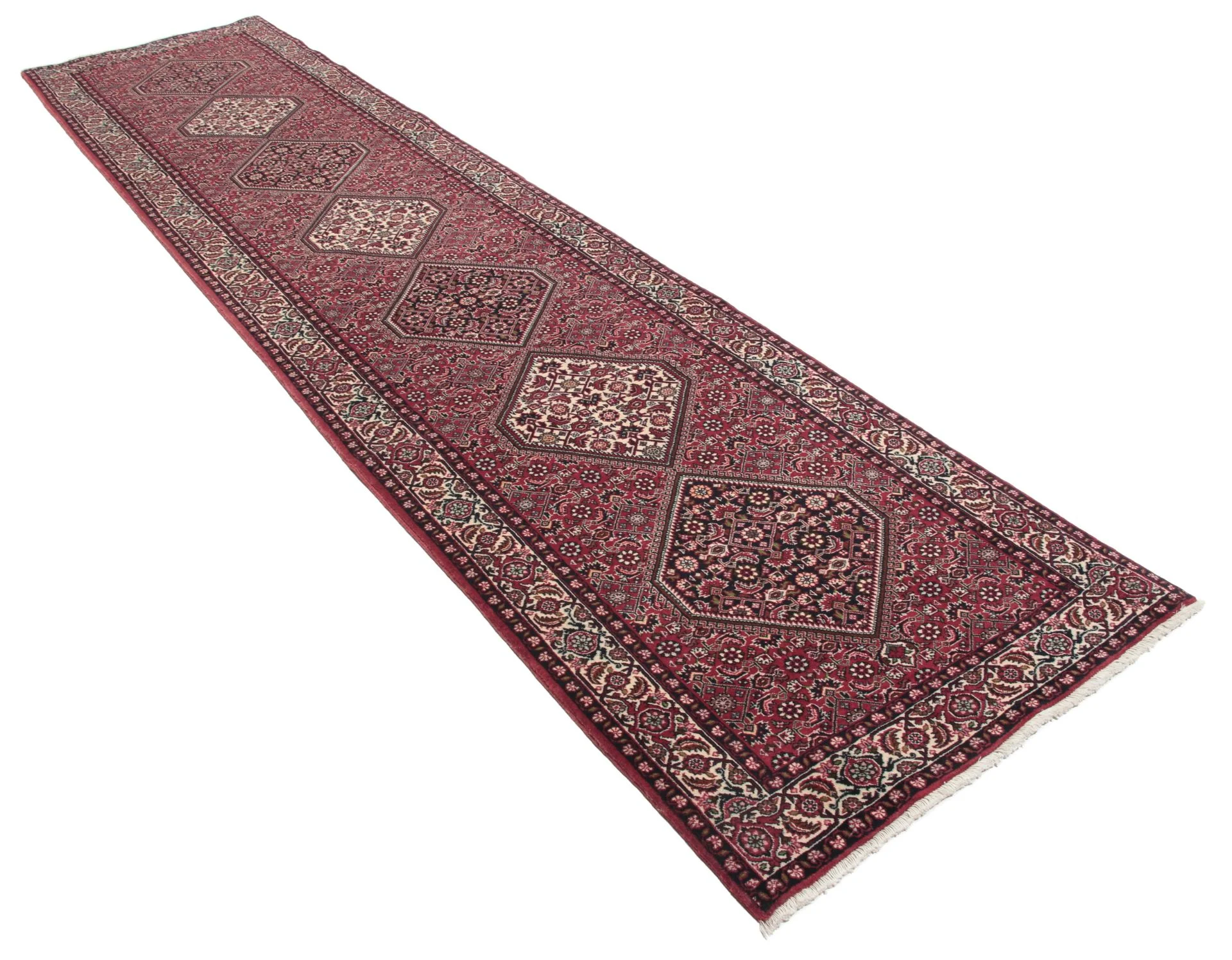Handgeknüpfter Bijar Perserteppich, 86 × 390 cm, Wolle