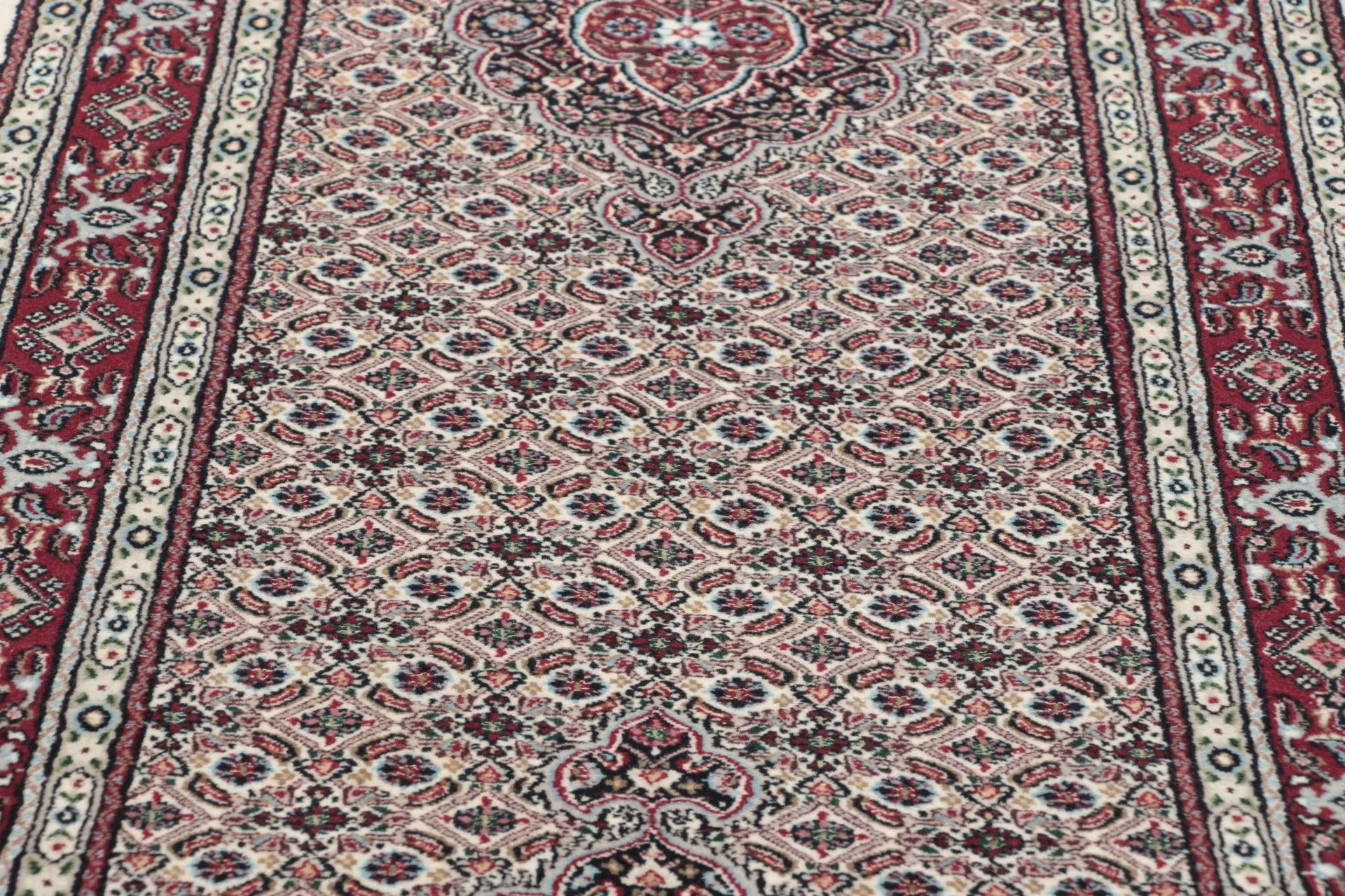 Handgeknüpfter Moud Perserteppich 80 × 392 cm