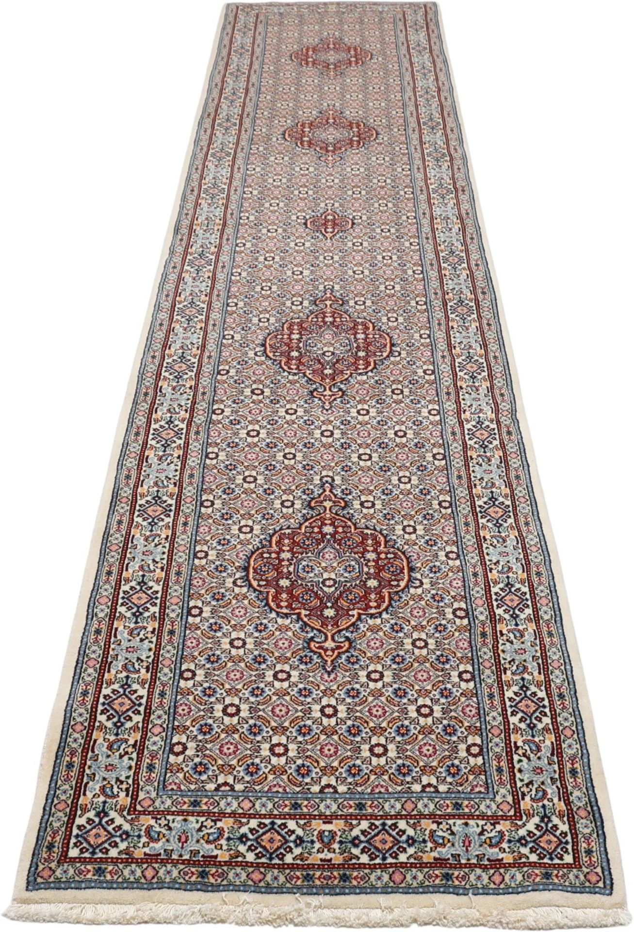 Moud Perserteppich 82 × 402 cm aus Wolle, handgeknüpft