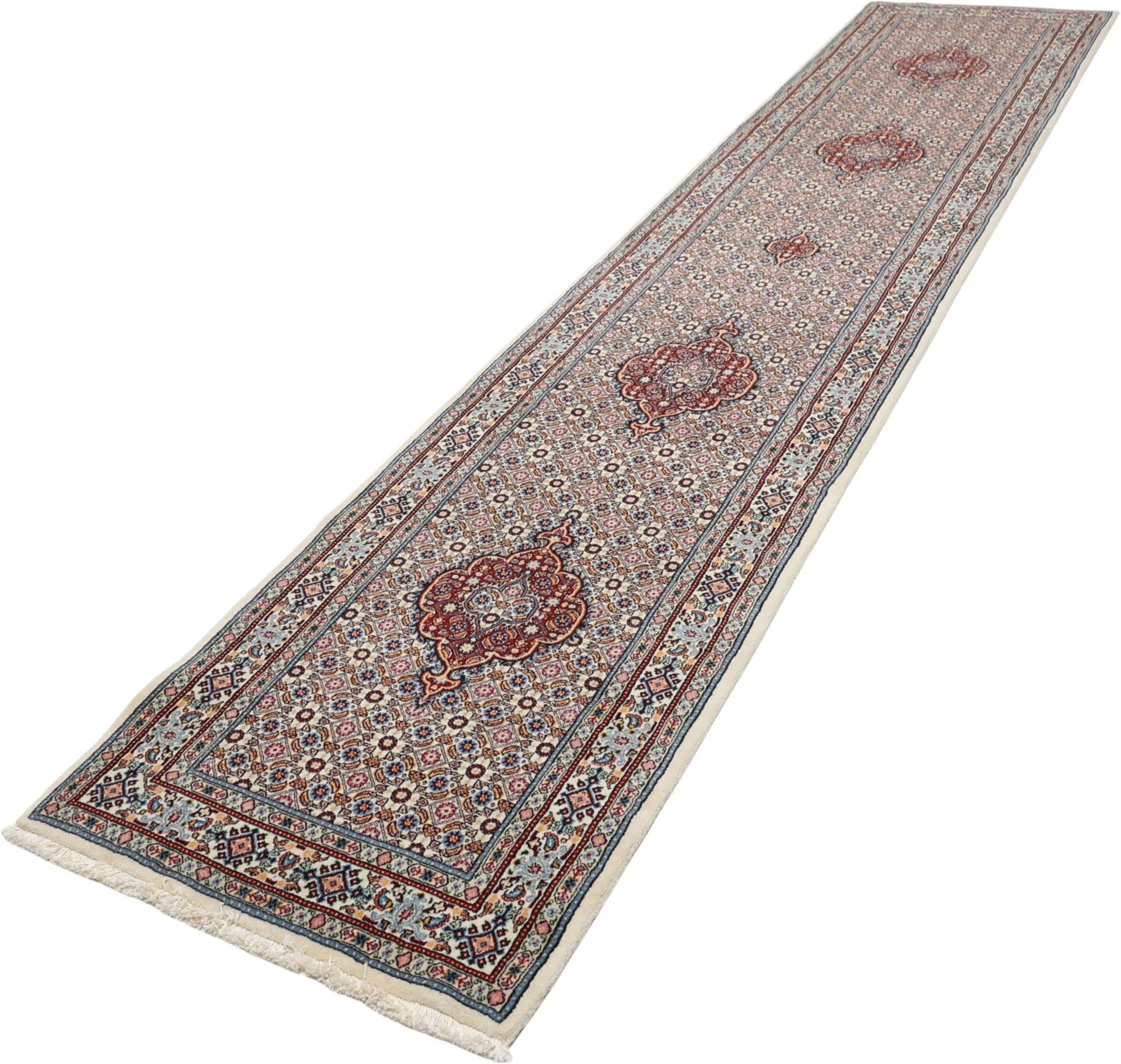 Moud Perserteppich 82 × 402 cm aus Wolle, handgeknüpft