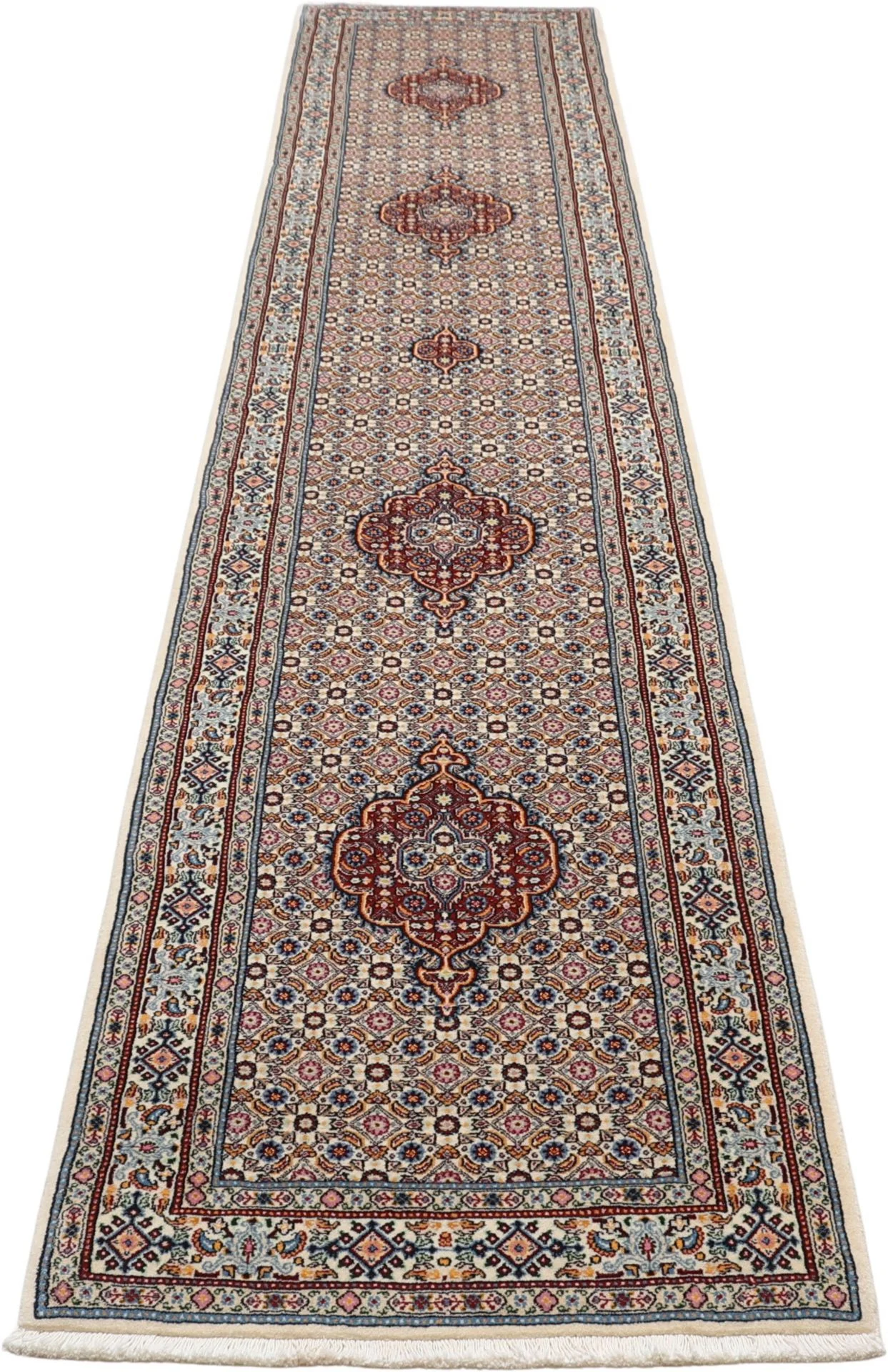Moud Perserteppich 82 × 402 cm aus Wolle, handgeknüpft
